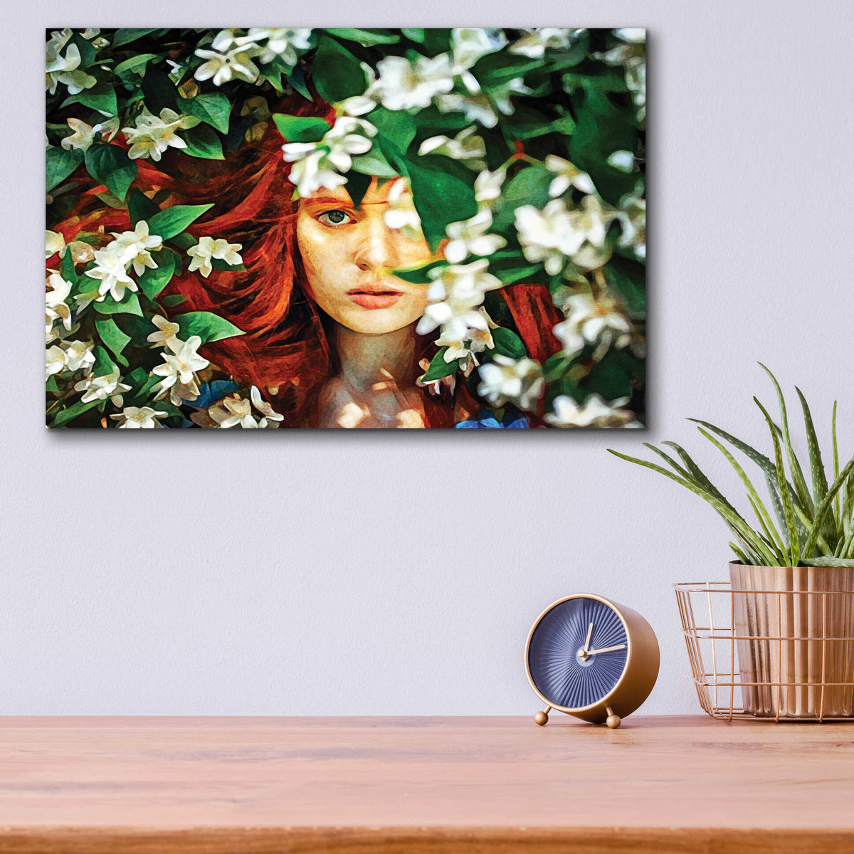 Epic Art 'Hidden Beauty' by Ashley Aldridge Acrylic Glass Wall Art,16x12