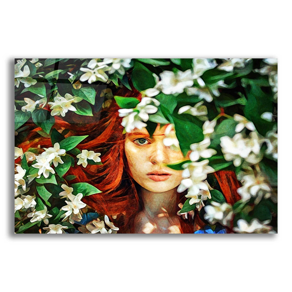 Epic Art 'Hidden Beauty' by Ashley Aldridge Acrylic Glass Wall Art,24x16
