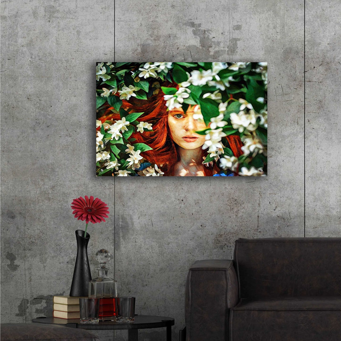 Epic Art 'Hidden Beauty' by Ashley Aldridge Acrylic Glass Wall Art,36x24