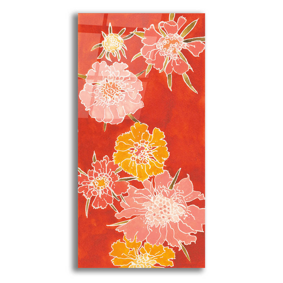 Epic Art 'Cloisonne Beauty I' by Shirley Novak, Acrylic Glass Wall Art