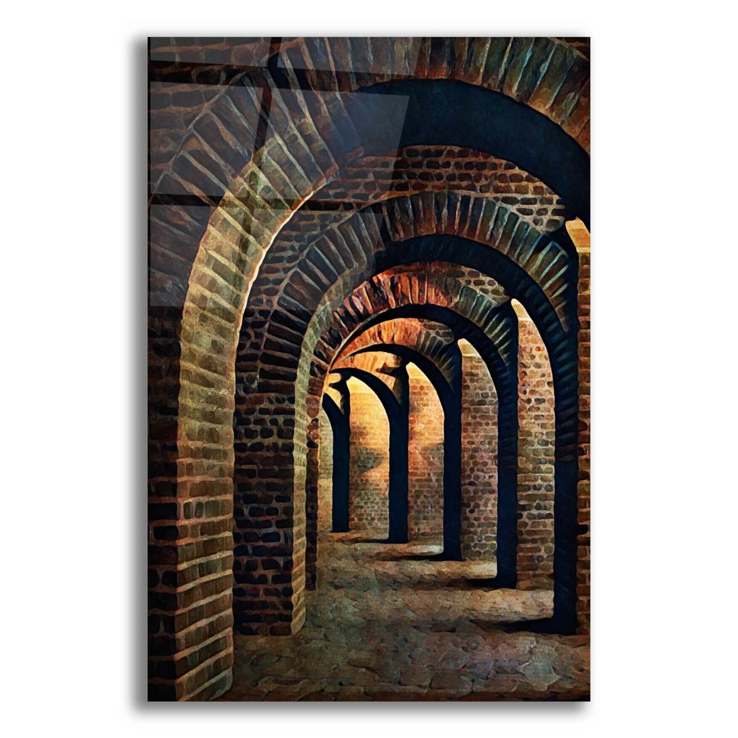 Epic Art 'Medieval Vaulted Cellar 1' by Ashley Aldridge Acrylic Glass Wall Art