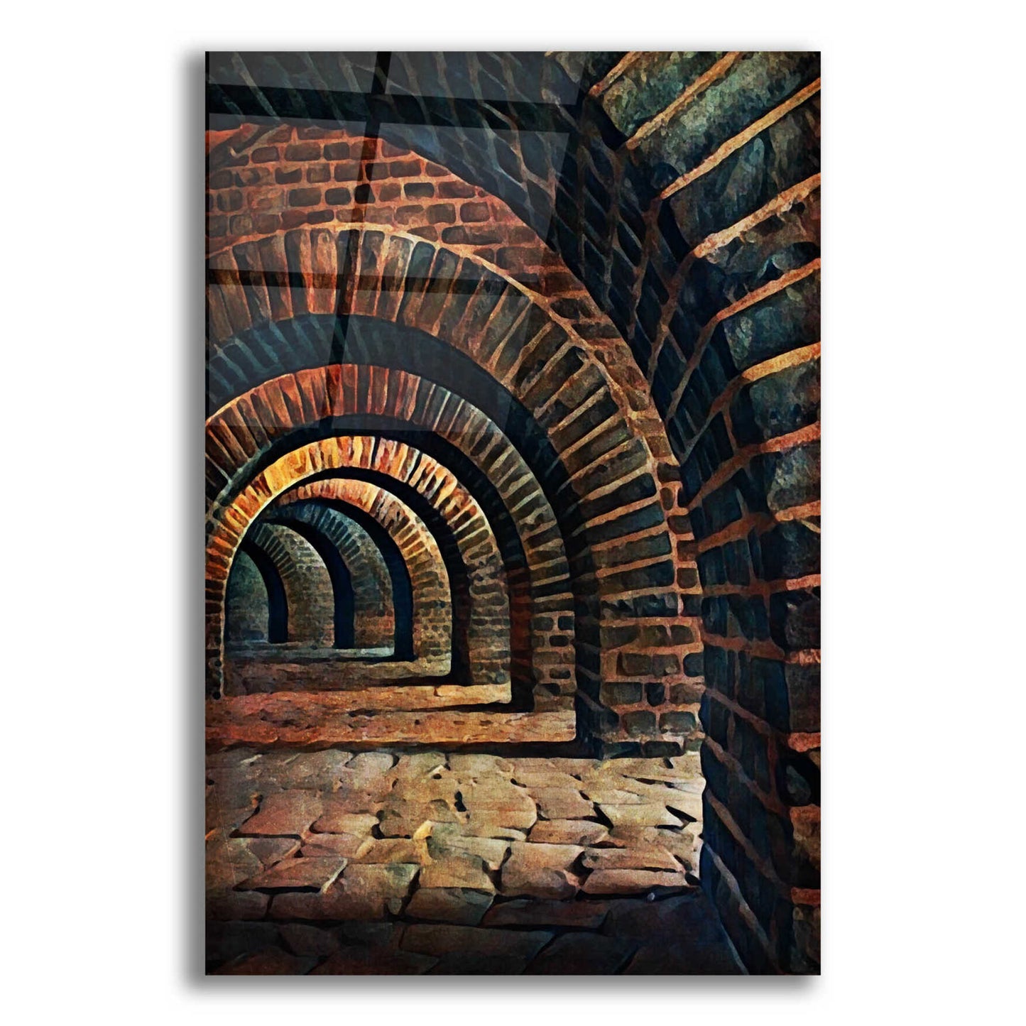 Epic Art 'Medieval Vaulted Cellar 2' by Ashley Aldridge Acrylic Glass Wall Art