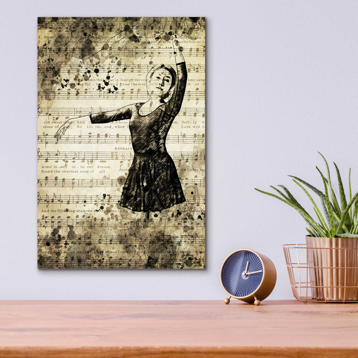 Epic Art 'Prima Ballerina Dream 1' by Ashley Aldridge Acrylic Glass Wall Art,12x16