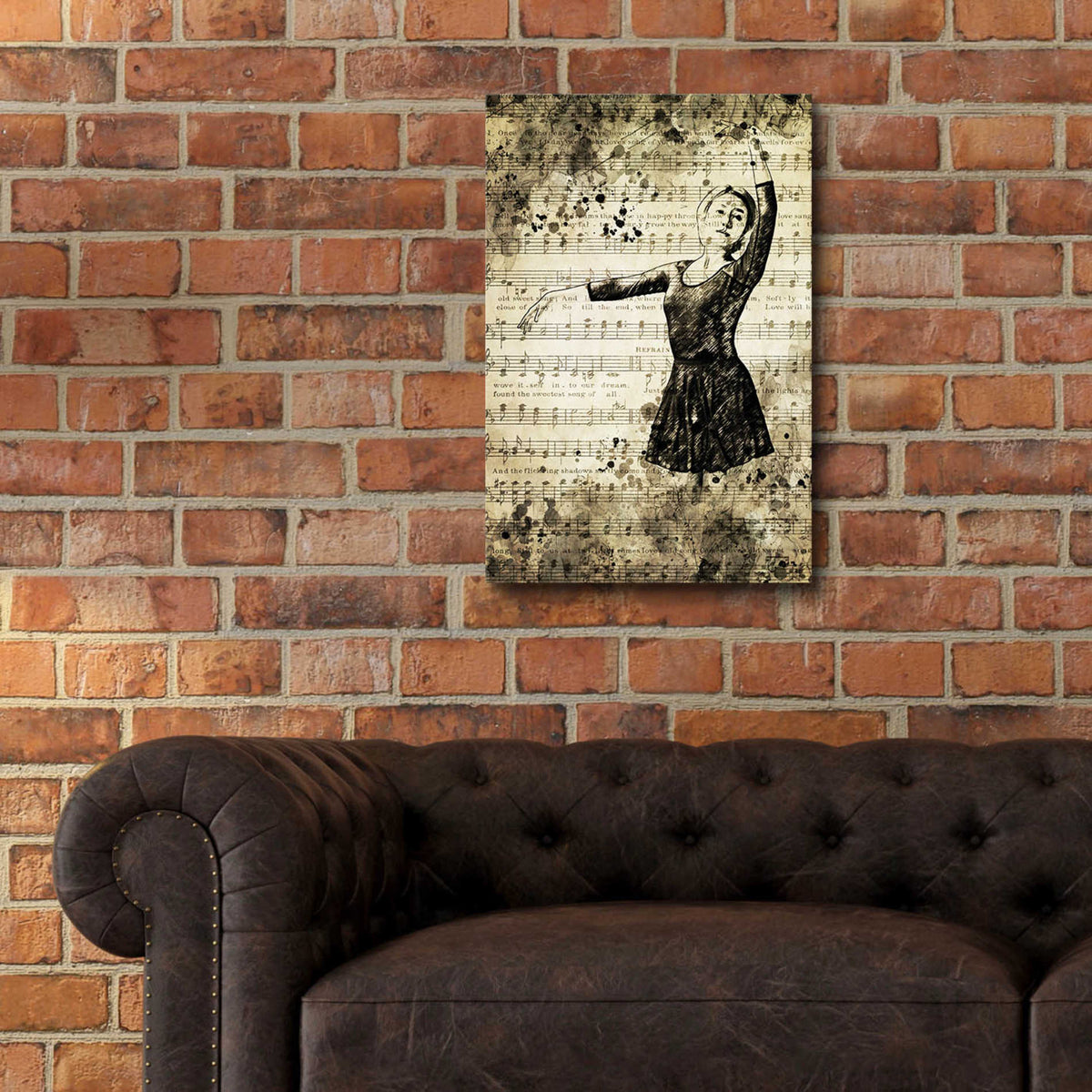 Epic Art 'Prima Ballerina Dream 1' by Ashley Aldridge Acrylic Glass Wall Art,16x24