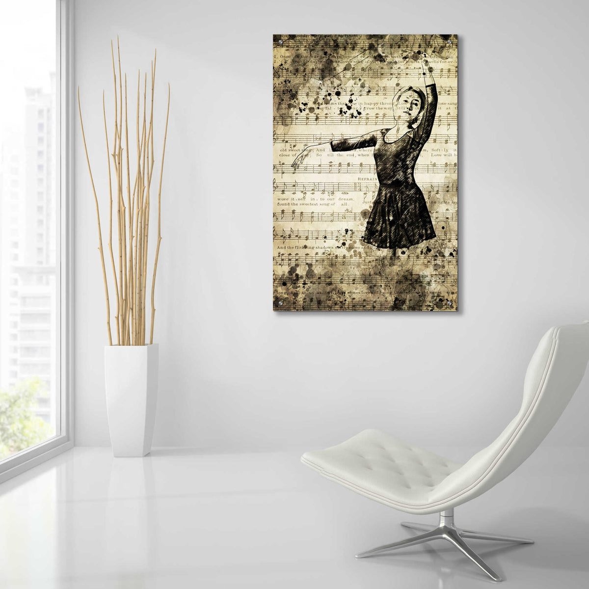 Epic Art 'Prima Ballerina Dream 1' by Ashley Aldridge Acrylic Glass Wall Art,24x36