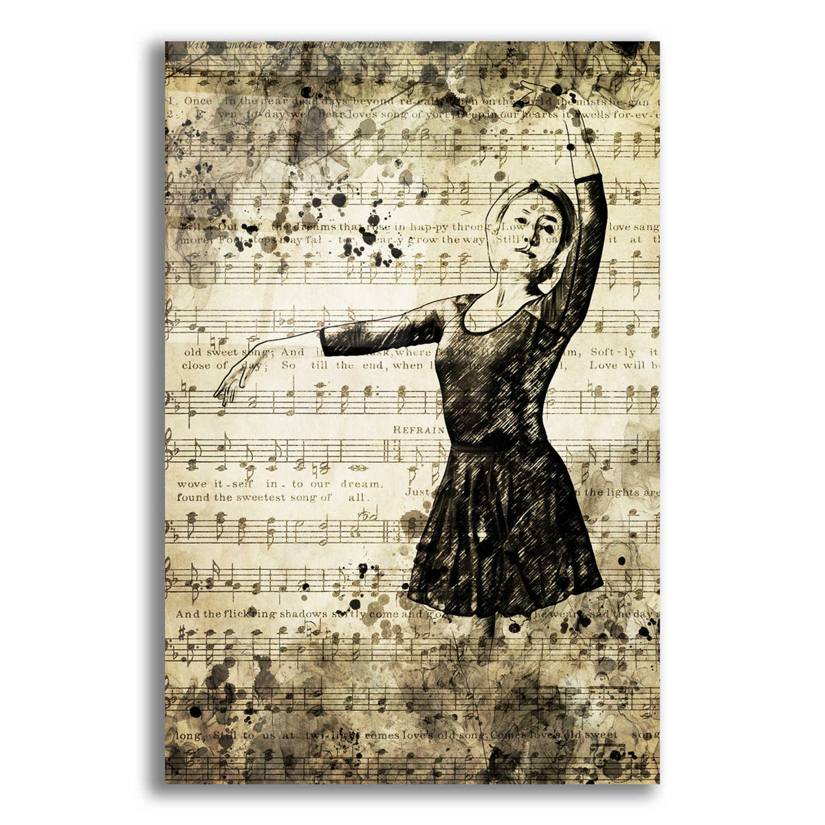 Epic Art 'Prima Ballerina Dream 1' by Ashley Aldridge Acrylic Glass Wall Art