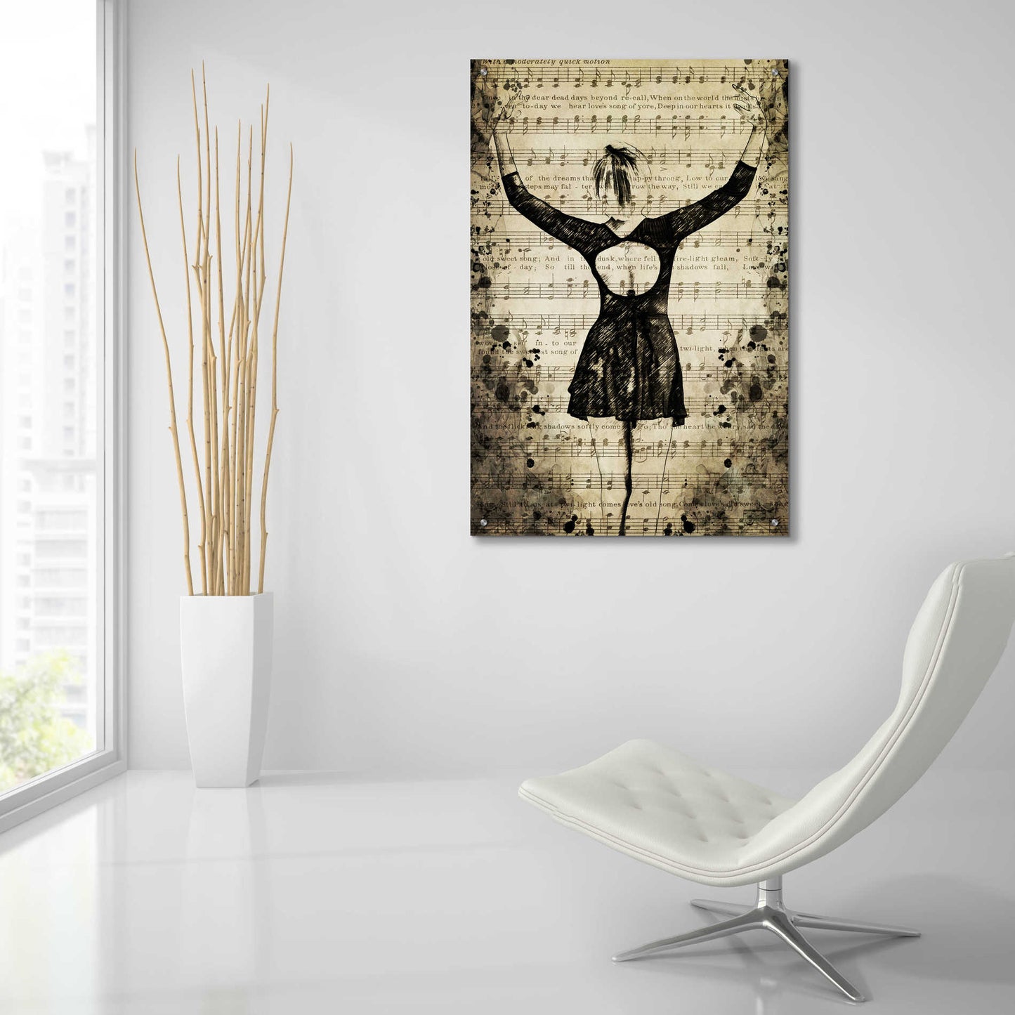 Epic Art 'Prima Ballerina Dream 2' by Ashley Aldridge Acrylic Glass Wall Art,24x36