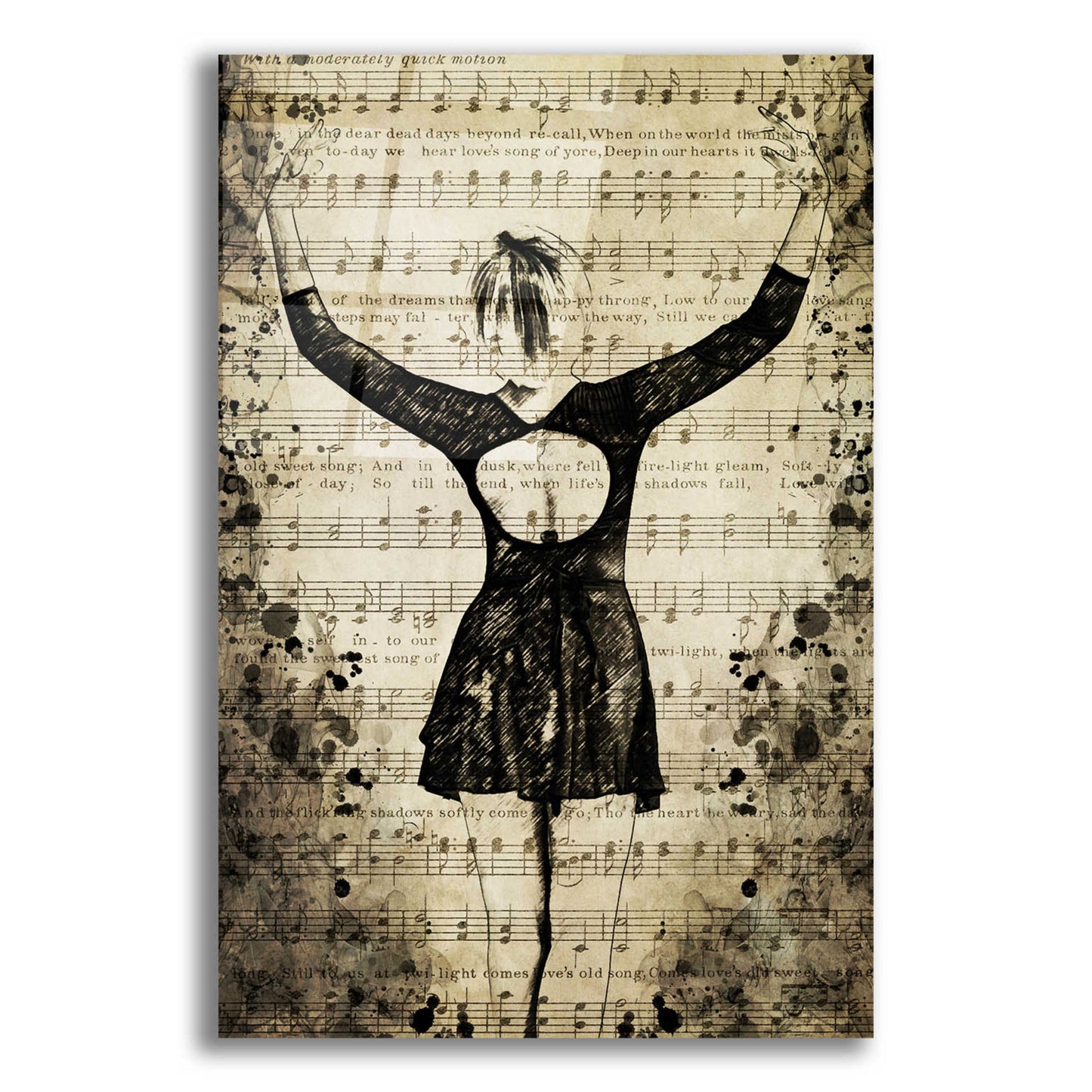 Epic Art 'Prima Ballerina Dream 2' by Ashley Aldridge Acrylic Glass Wall Art