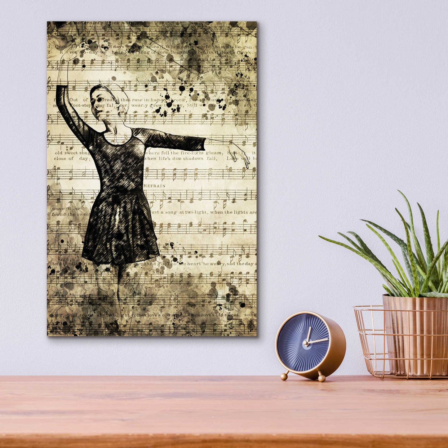 Epic Art 'Prima Ballerina Dream 3' by Ashley Aldridge Acrylic Glass Wall Art,12x16