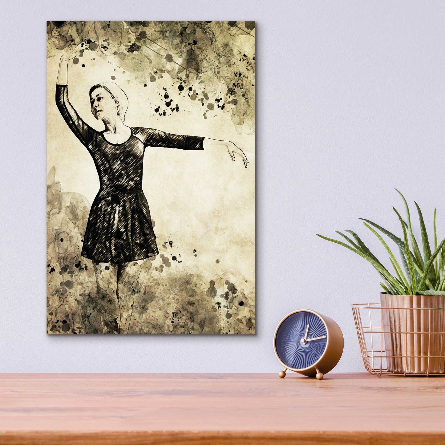 Epic Art 'Prima Ballerina Dream 4' by Ashley Aldridge Acrylic Glass Wall Art,12x16