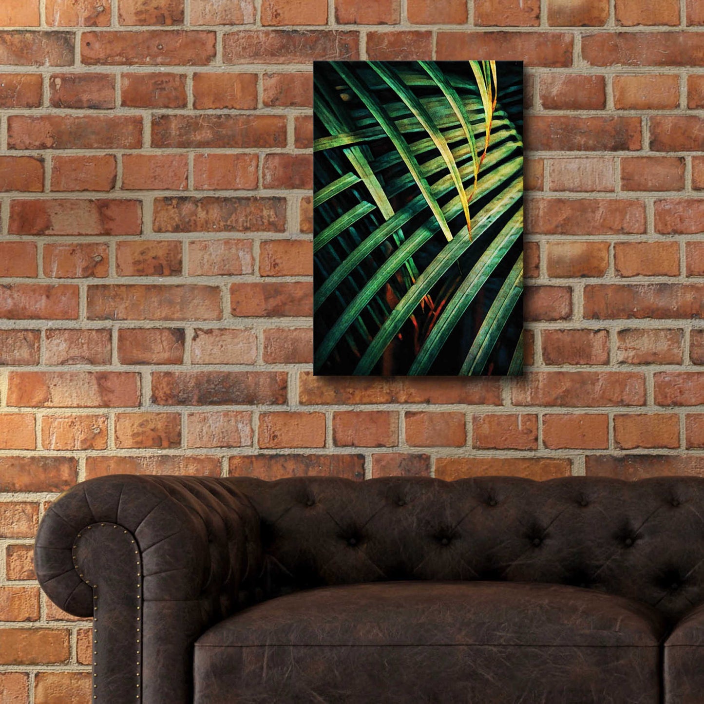 Epic Art 'Beauty Amongst Palms 1' by Ashley Aldridge Acrylic Glass Wall Art,16x24