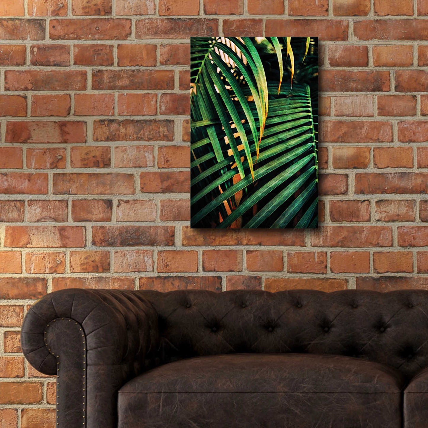 Epic Art 'Beauty Amongst Palms 3' by Ashley Aldridge Acrylic Glass Wall Art,16x24