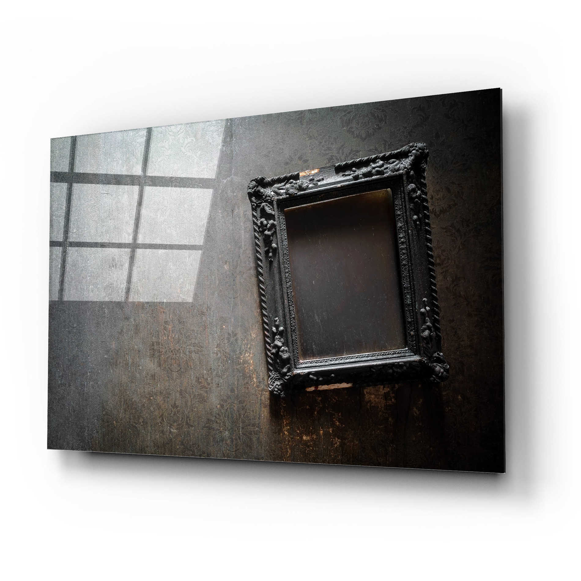 Epic Art 'Burned Frame' by Roman Robroek Acrylic Glass Wall Art,24x16