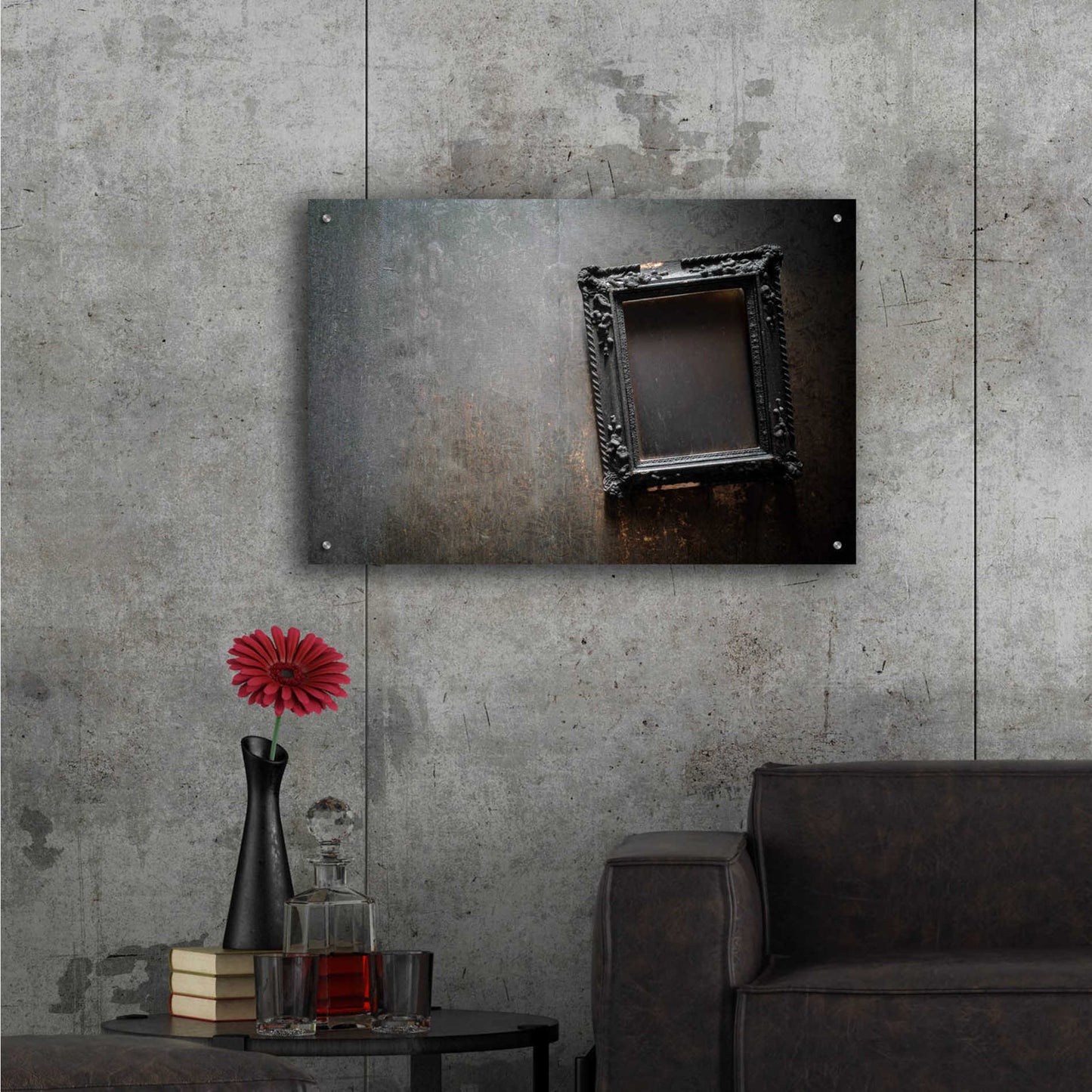 Epic Art 'Burned Frame' by Roman Robroek Acrylic Glass Wall Art,36x24