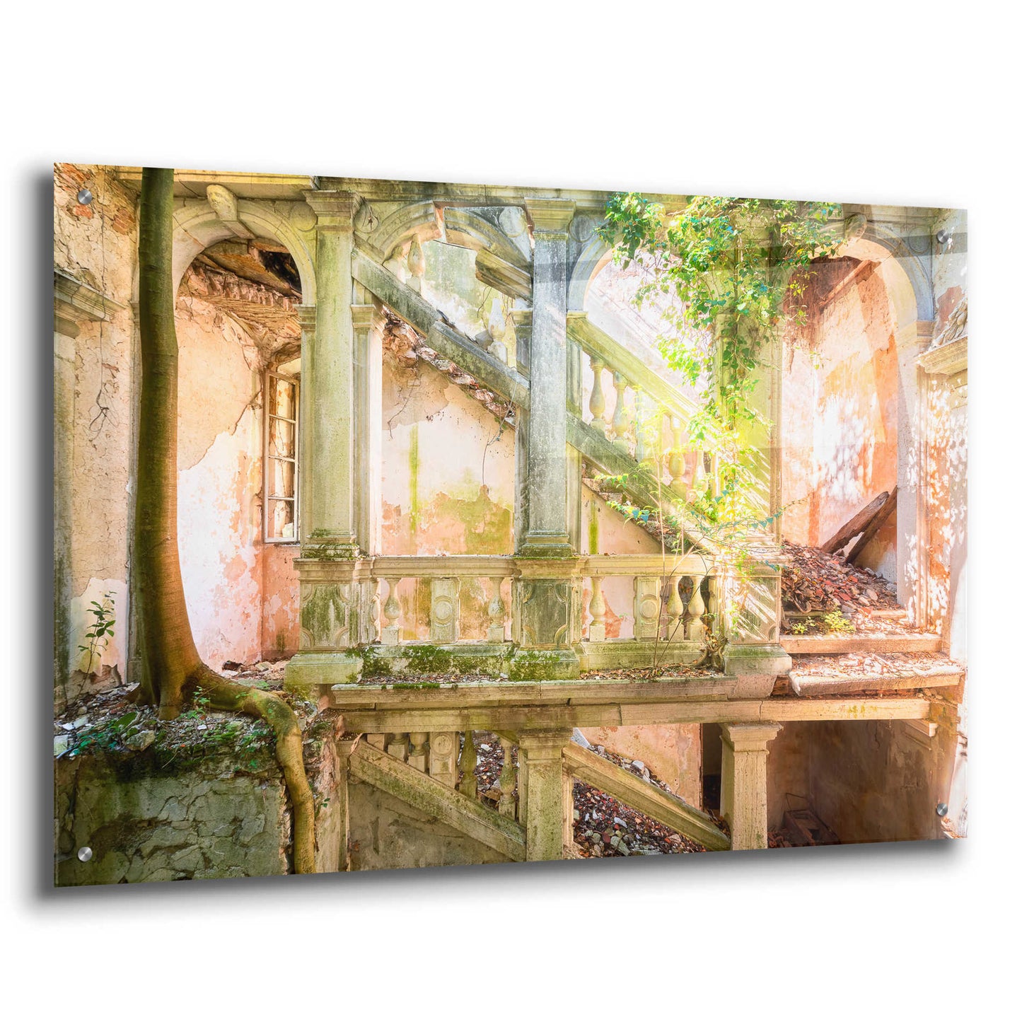 Epic Art 'Poetic Villa Ruin' by Roman Robroek Acrylic Glass Wall Art,36x24