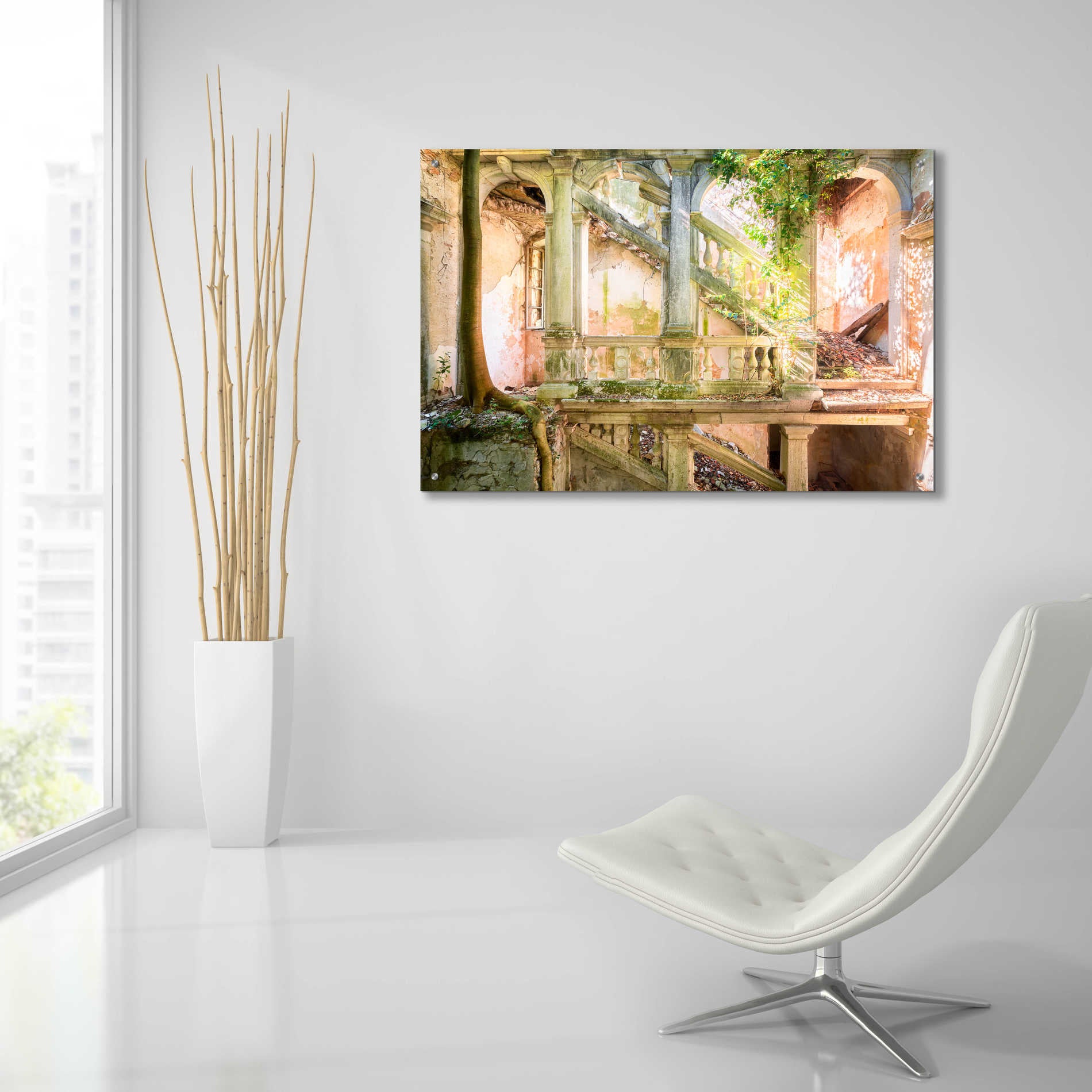 Epic Art 'Poetic Villa Ruin' by Roman Robroek Acrylic Glass Wall Art,36x24