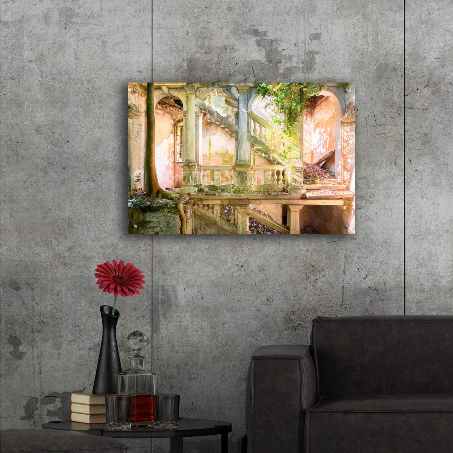 Epic Art 'Poetic Villa Ruin' by Roman Robroek Acrylic Glass Wall Art,36x24