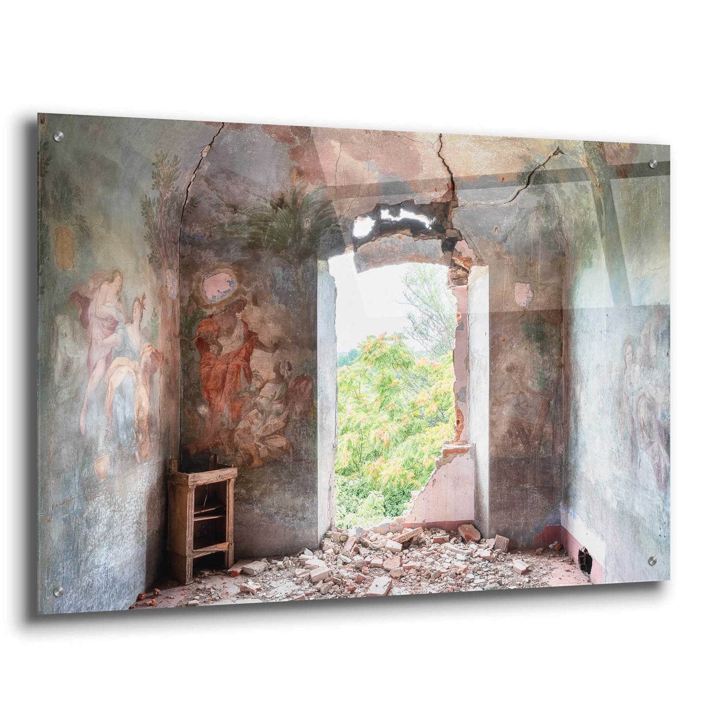 Epic Art 'Crack In The Wall' by Roman Robroek Acrylic Glass Wall Art,36x24