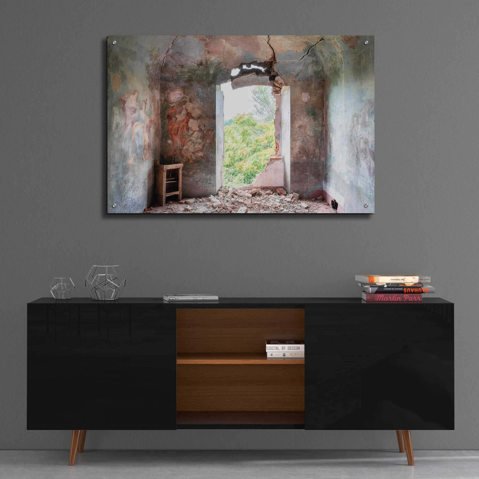 Epic Art 'Crack In The Wall' by Roman Robroek Acrylic Glass Wall Art,36x24