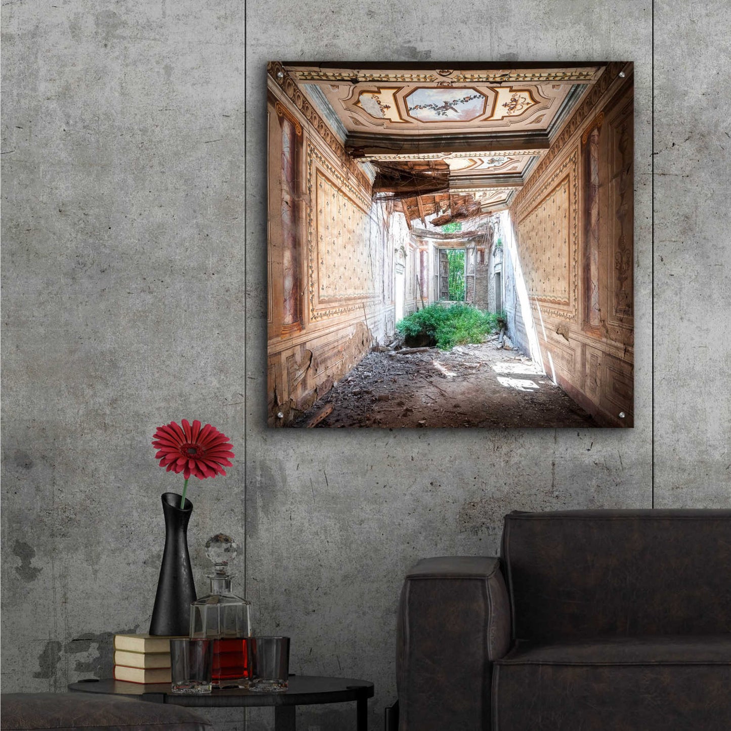 Epic Art 'Broken Farm' by Roman Robroek Acrylic Glass Wall Art,36x36