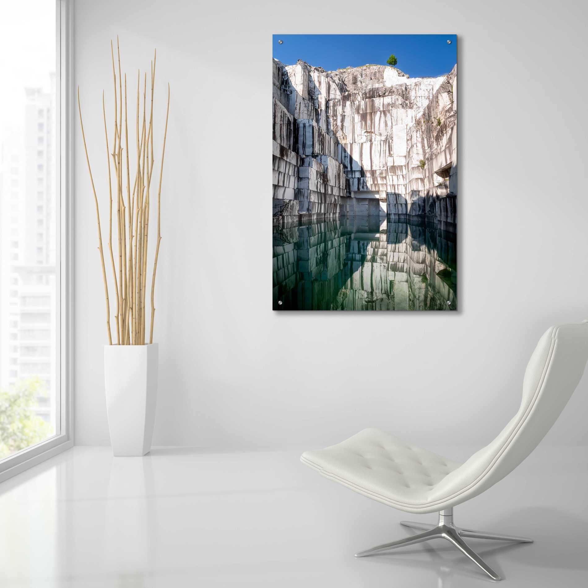 Epic Art 'Italian Marble' by Roman Robroek Acrylic Glass Wall Art,24x36