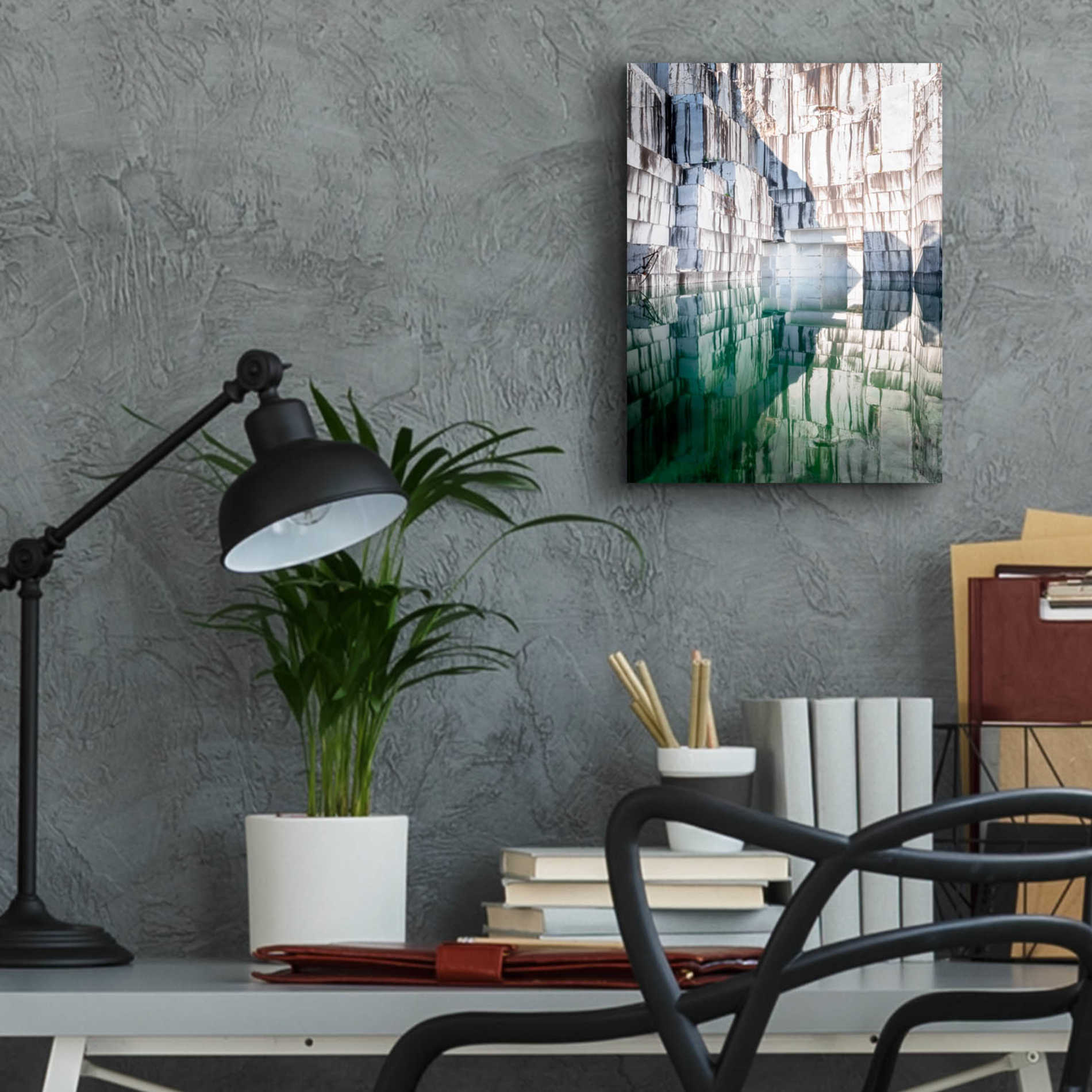 Epic Art 'Marble Quarry' by Roman Robroek Acrylic Glass Wall Art,12x16