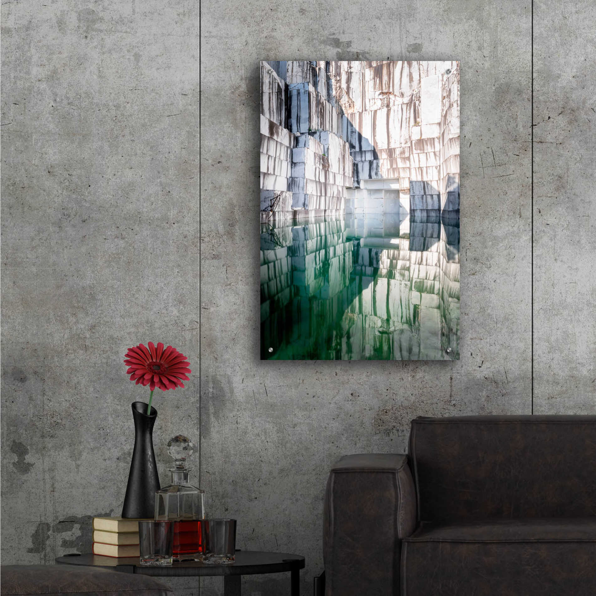 Epic Art 'Marble Quarry' by Roman Robroek Acrylic Glass Wall Art,24x36