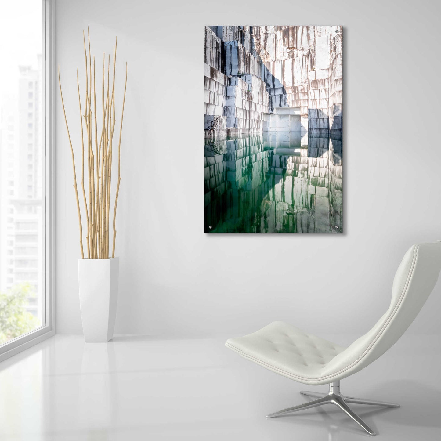 Epic Art 'Marble Quarry' by Roman Robroek Acrylic Glass Wall Art,24x36