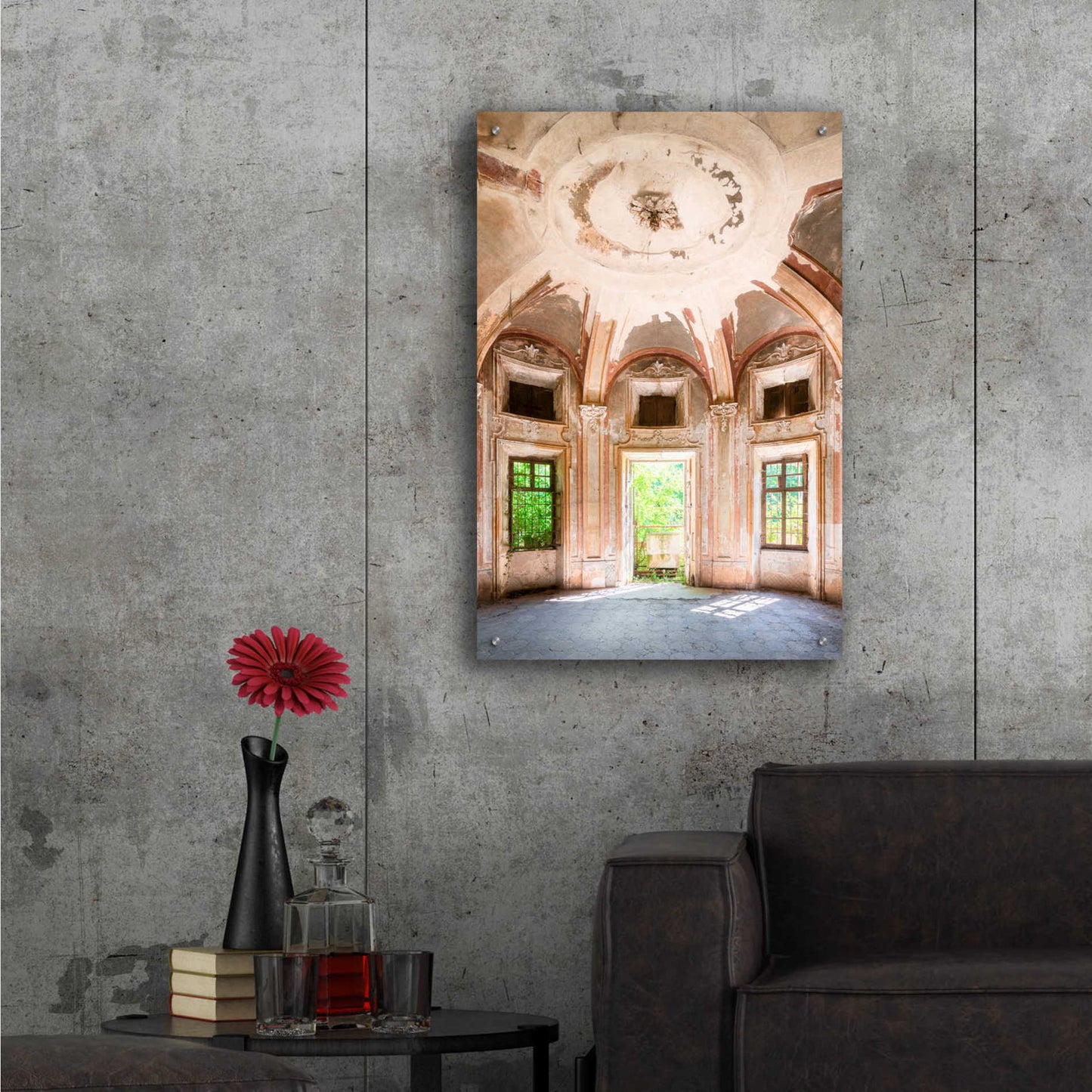 Epic Art 'Concrete Main Entrance' by Roman Robroek Acrylic Glass Wall Art,24x36