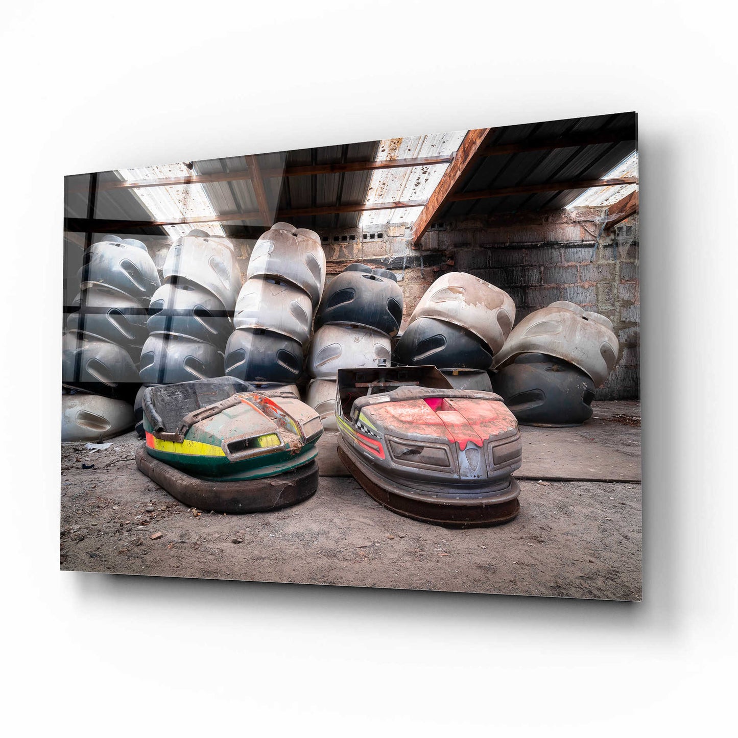 Epic Art 'Bumper Cars' by Roman Robroek Acrylic Glass Wall Art,16x12