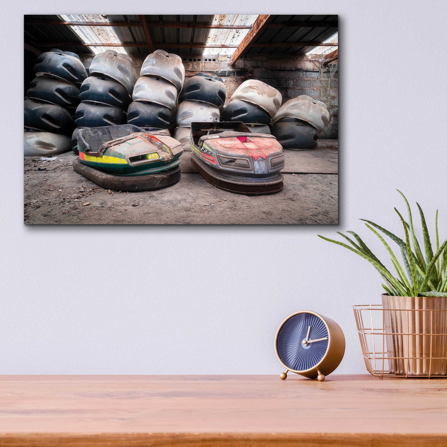 Epic Art 'Bumper Cars' by Roman Robroek Acrylic Glass Wall Art,16x12