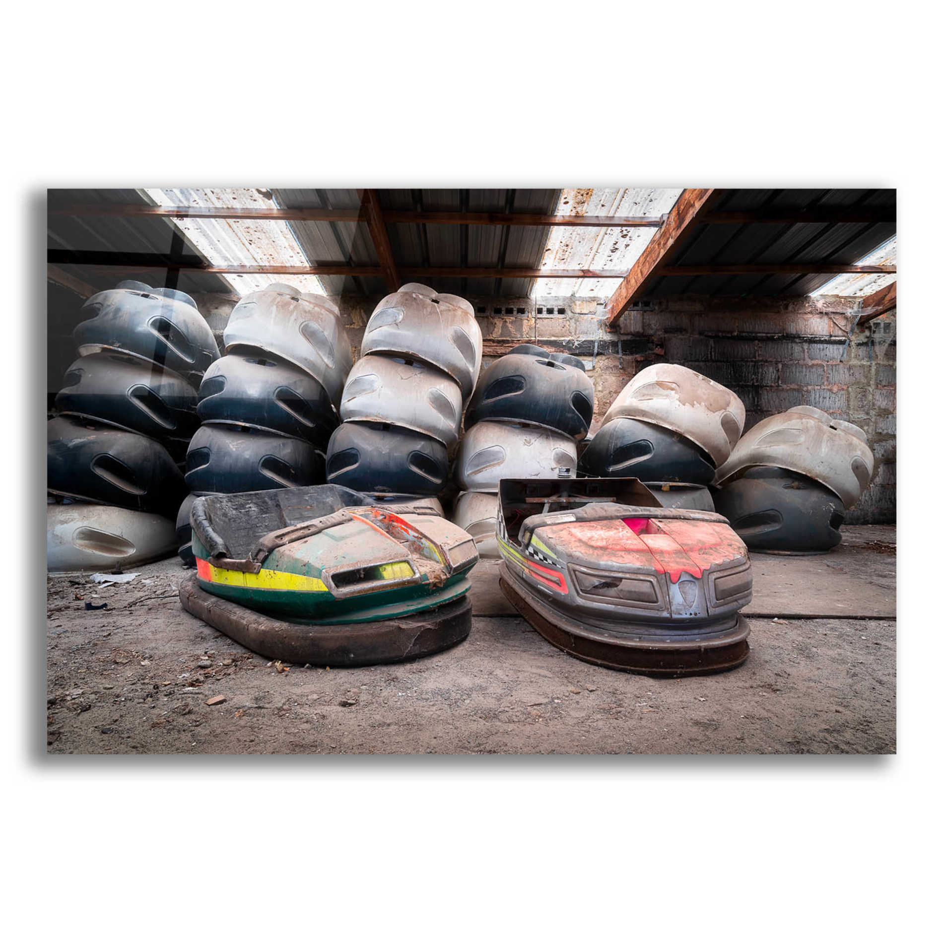 Epic Art 'Bumper Cars' by Roman Robroek Acrylic Glass Wall Art,24x16