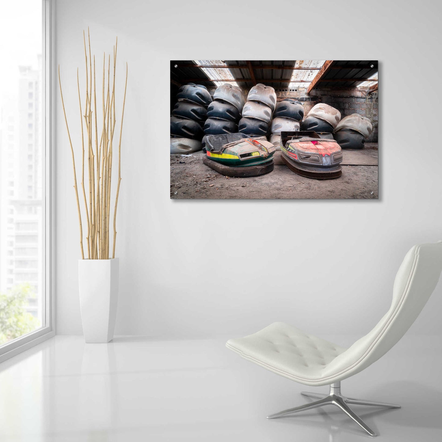 Epic Art 'Bumper Cars' by Roman Robroek Acrylic Glass Wall Art,36x24