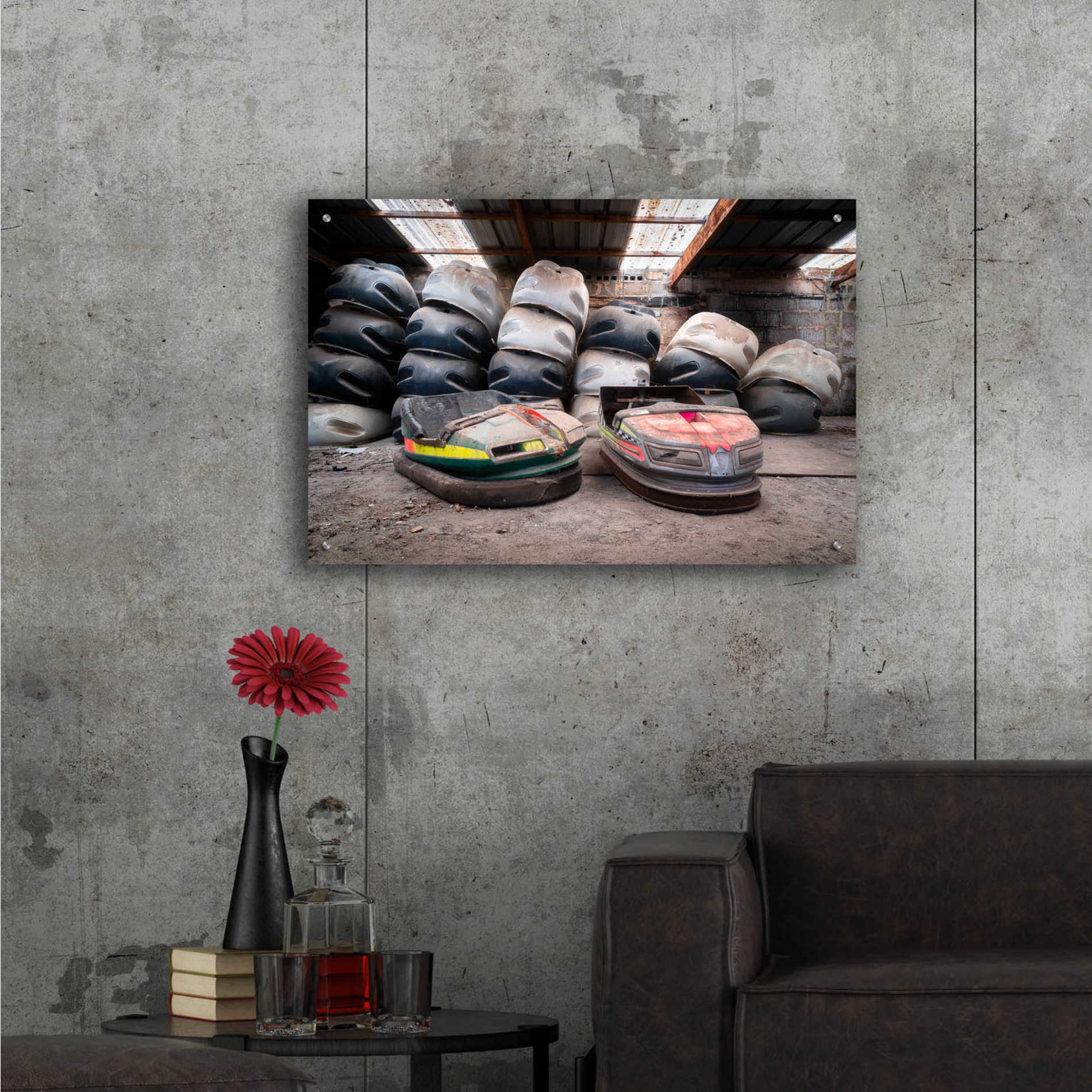 Epic Art 'Bumper Cars' by Roman Robroek Acrylic Glass Wall Art,36x24