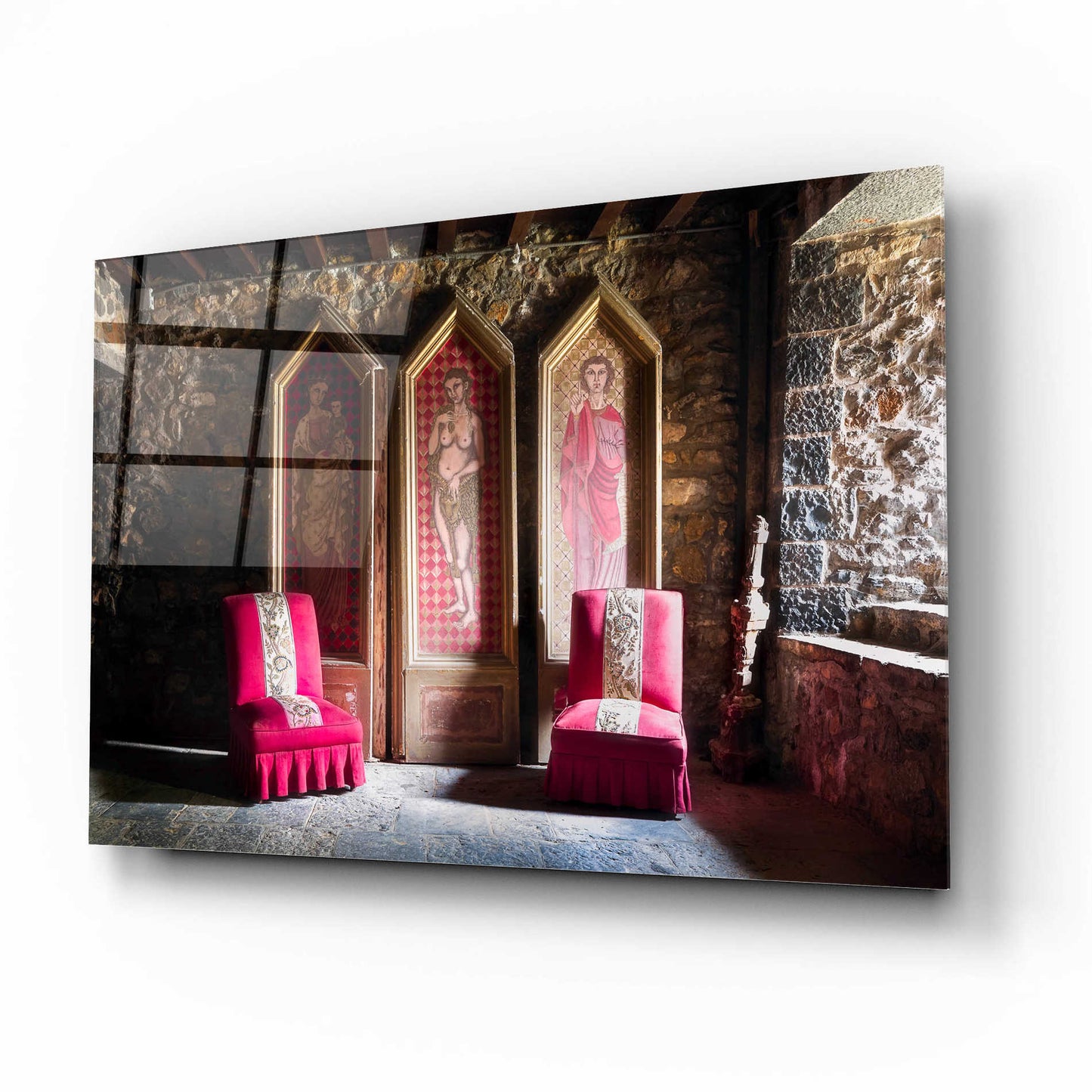 Epic Art 'Colorful Chairs' by Roman Robroek Acrylic Glass Wall Art,16x12