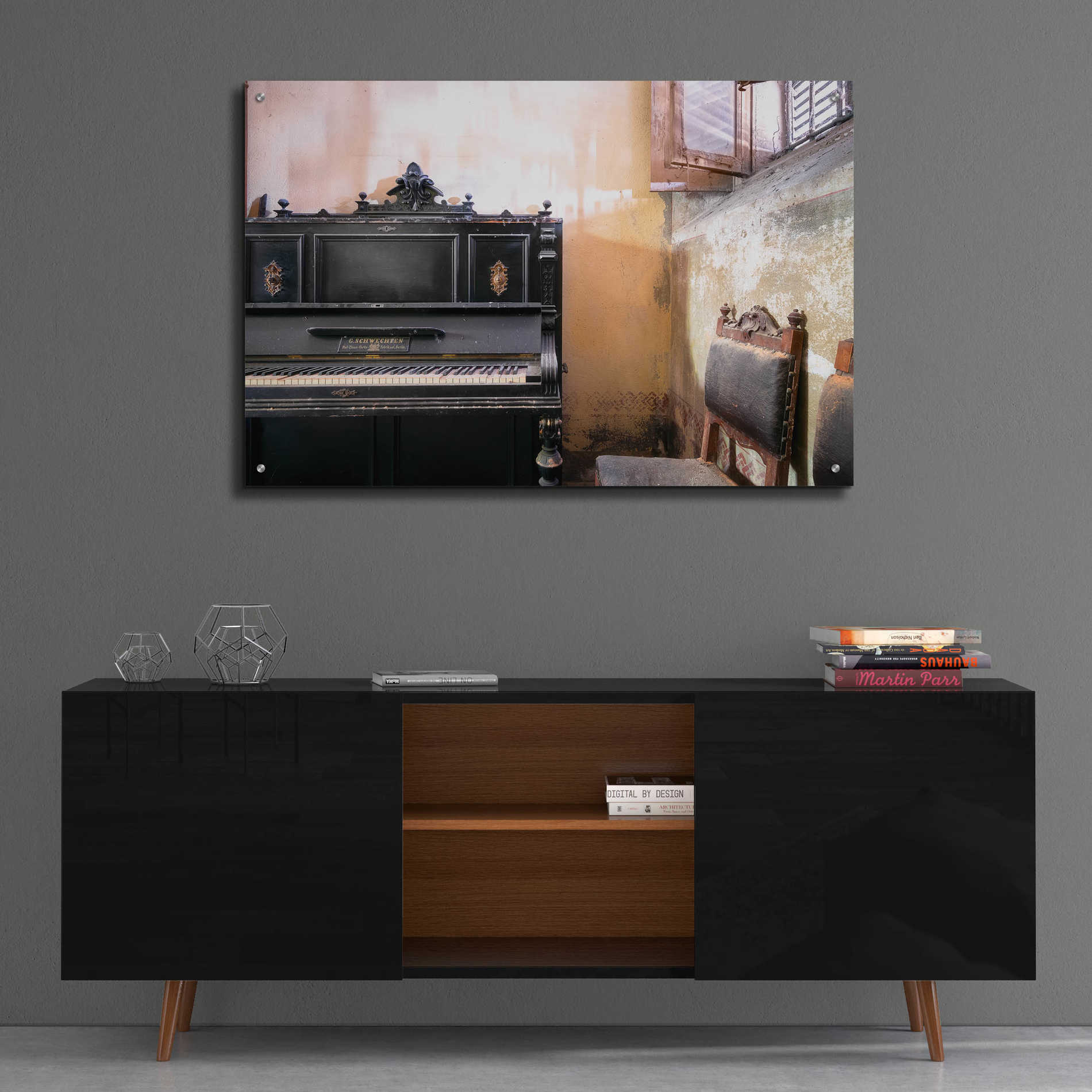 Epic Art 'Piano Close-up' by Roman Robroek Acrylic Glass Wall Art,36x24