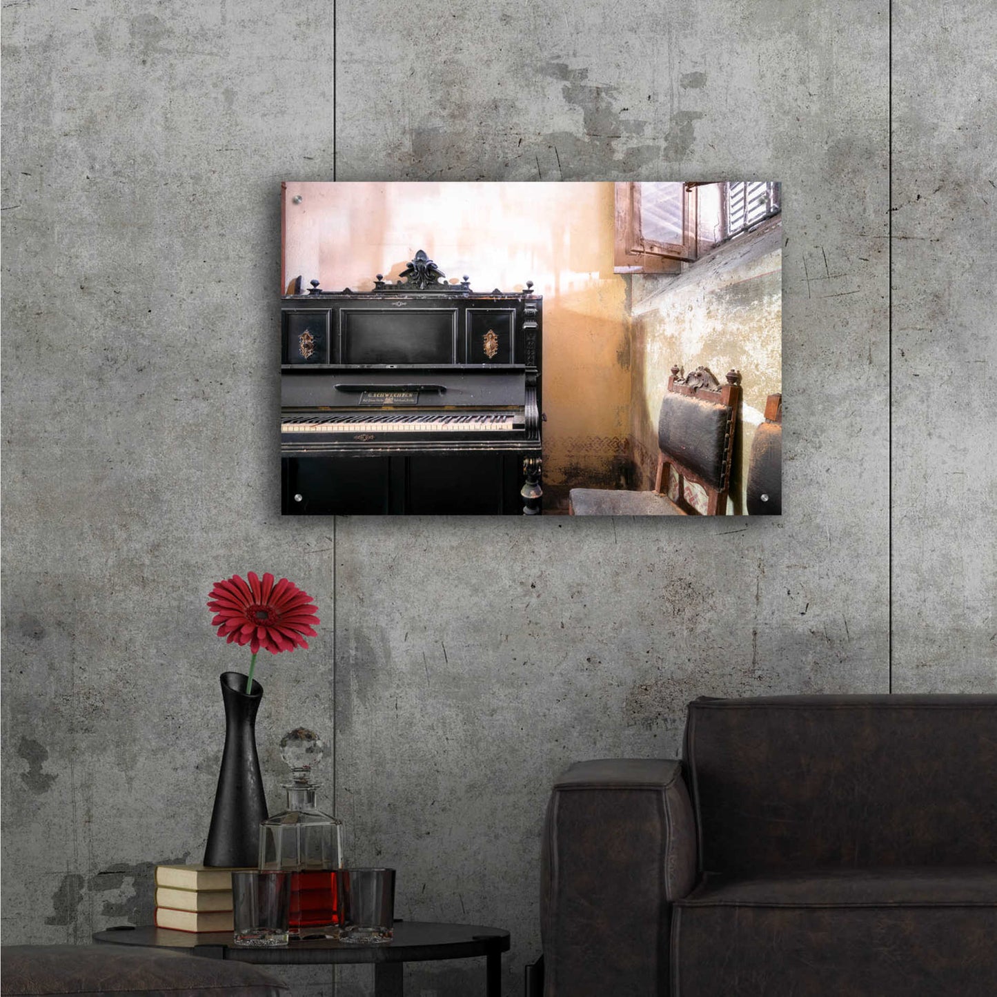 Epic Art 'Piano Close-up' by Roman Robroek Acrylic Glass Wall Art,36x24