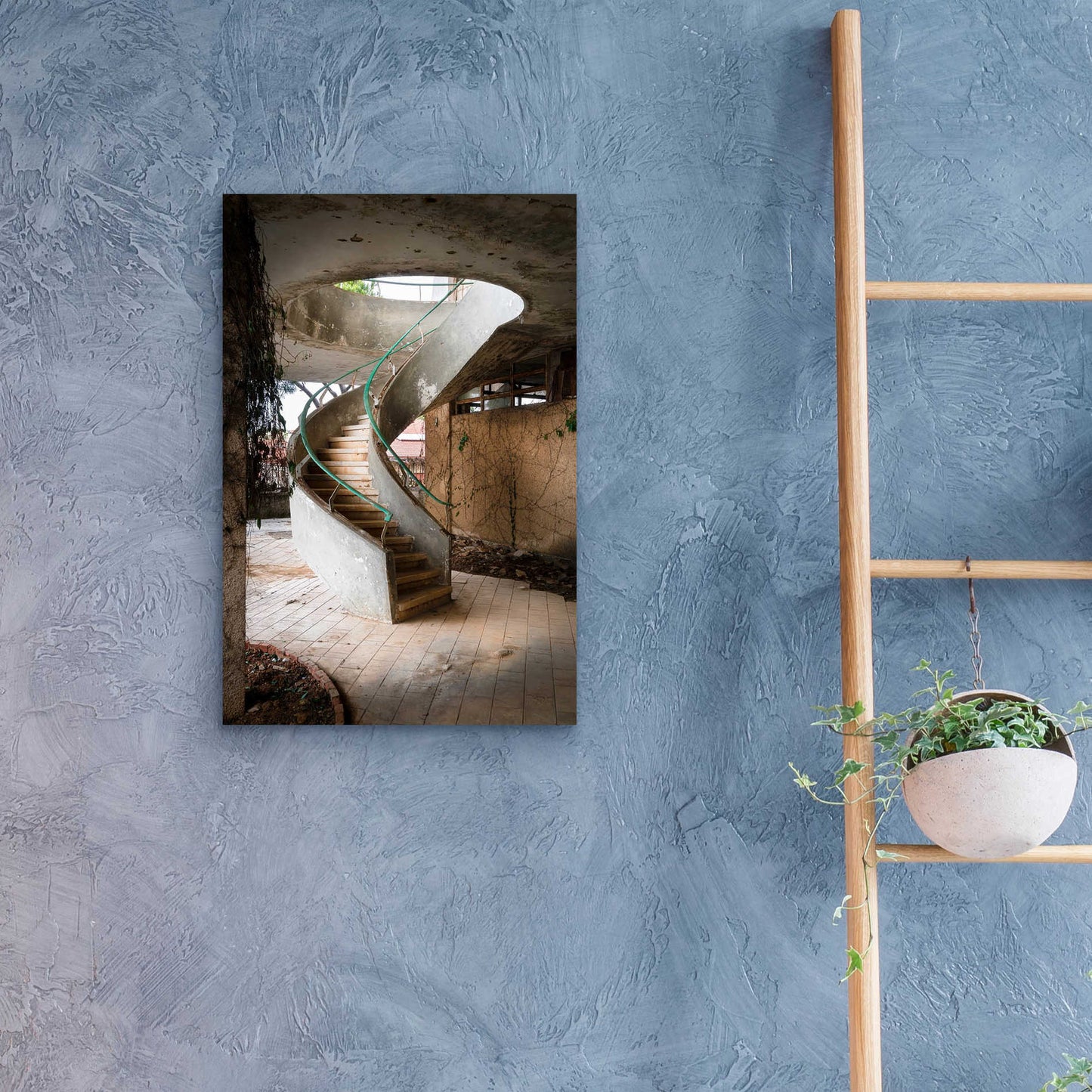 Epic Art 'Curved Staircase' by Roman Robroek Acrylic Glass Wall Art,16x24