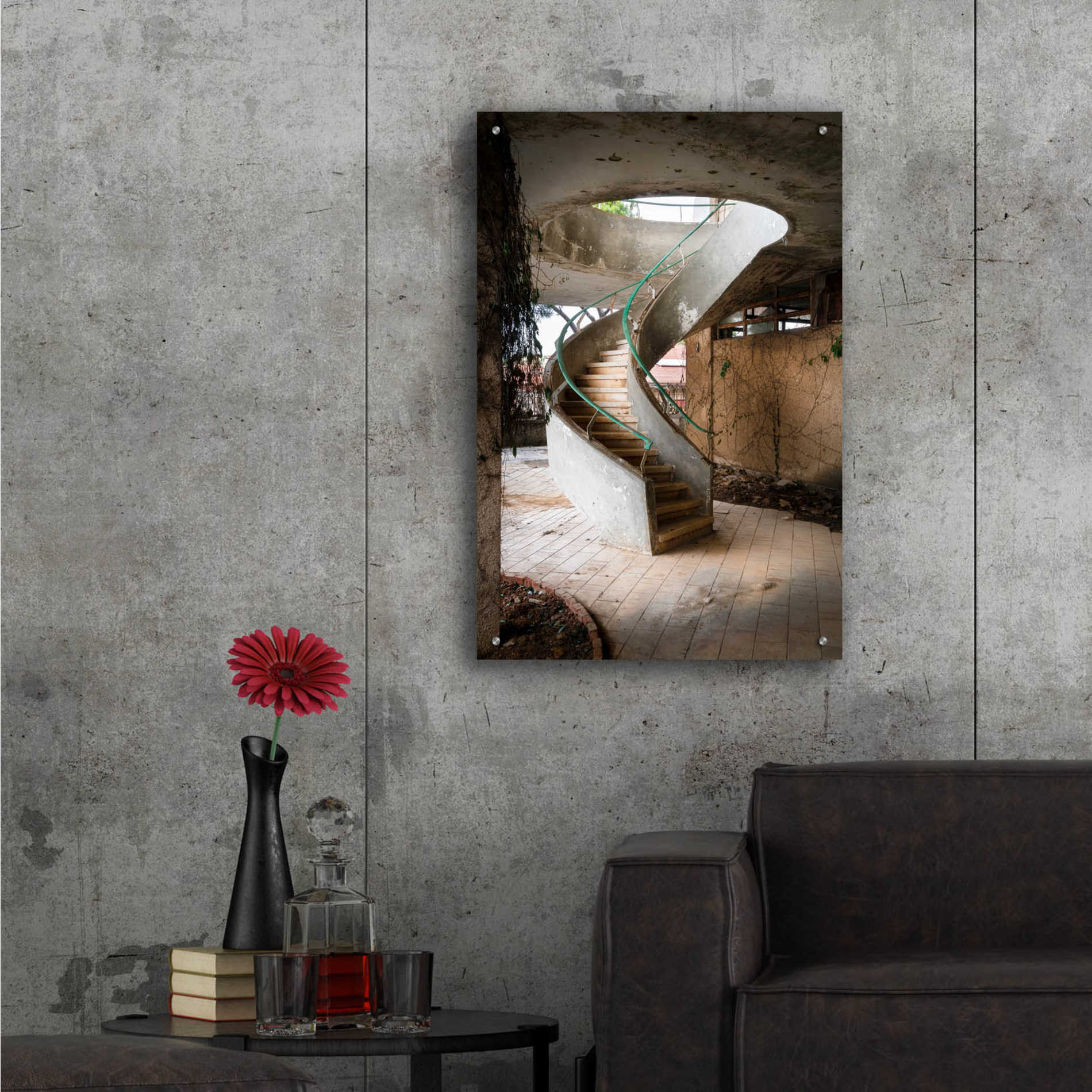 Epic Art 'Curved Staircase' by Roman Robroek Acrylic Glass Wall Art,24x36