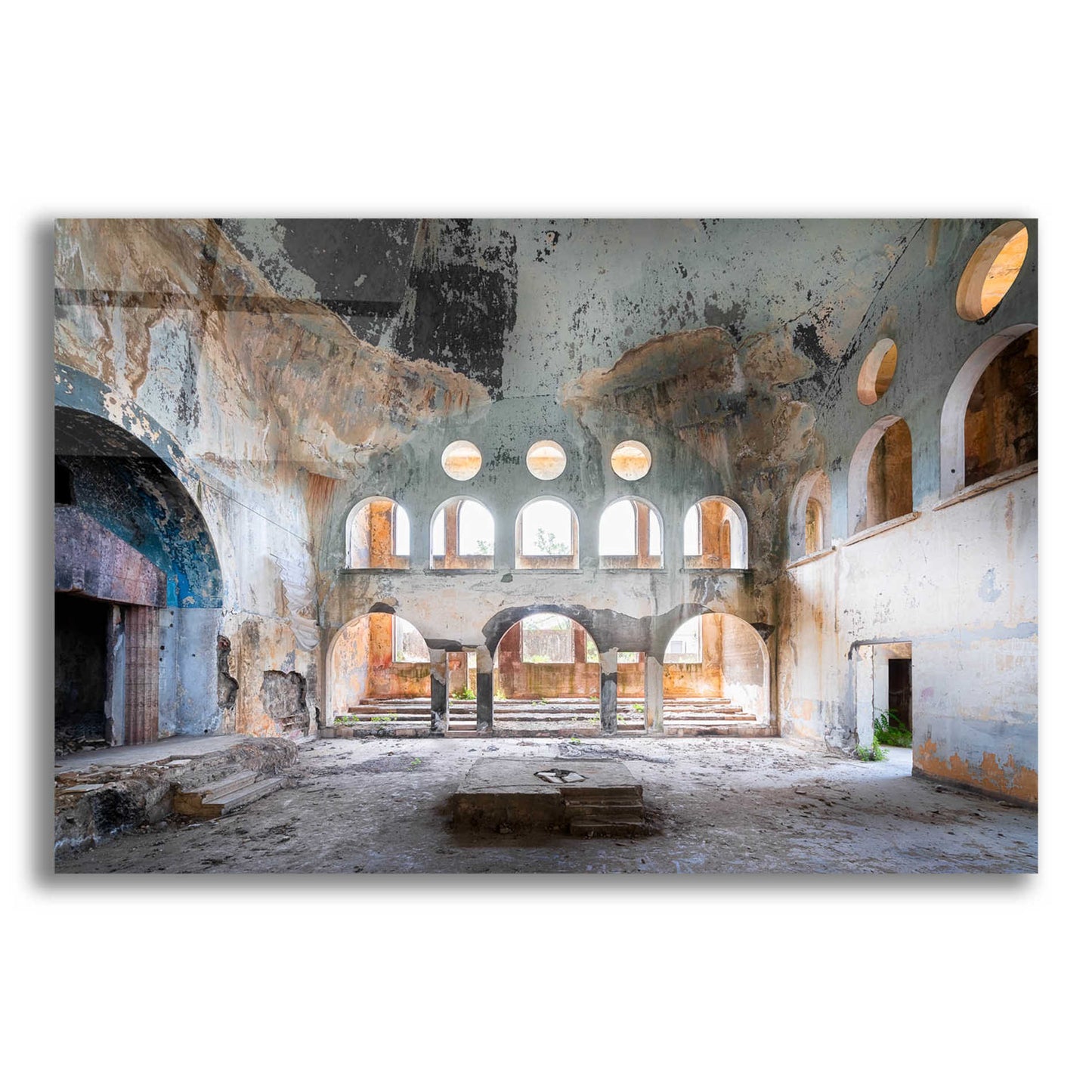 Epic Art 'Concrete Synagogue' by Roman Robroek Acrylic Glass Wall Art,16x12