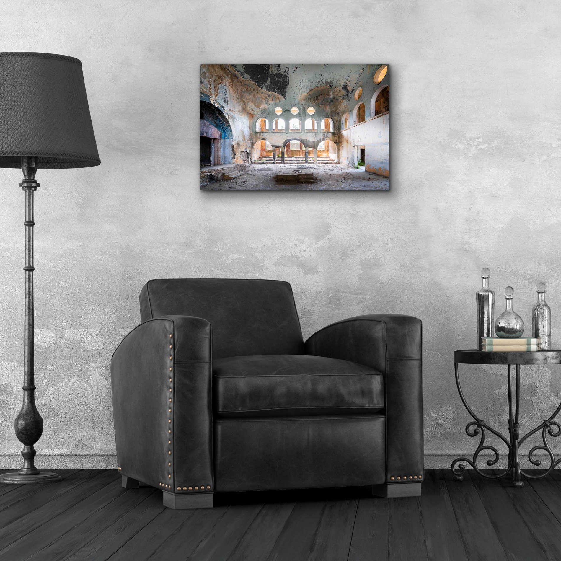 Epic Art 'Concrete Synagogue' by Roman Robroek Acrylic Glass Wall Art,24x16