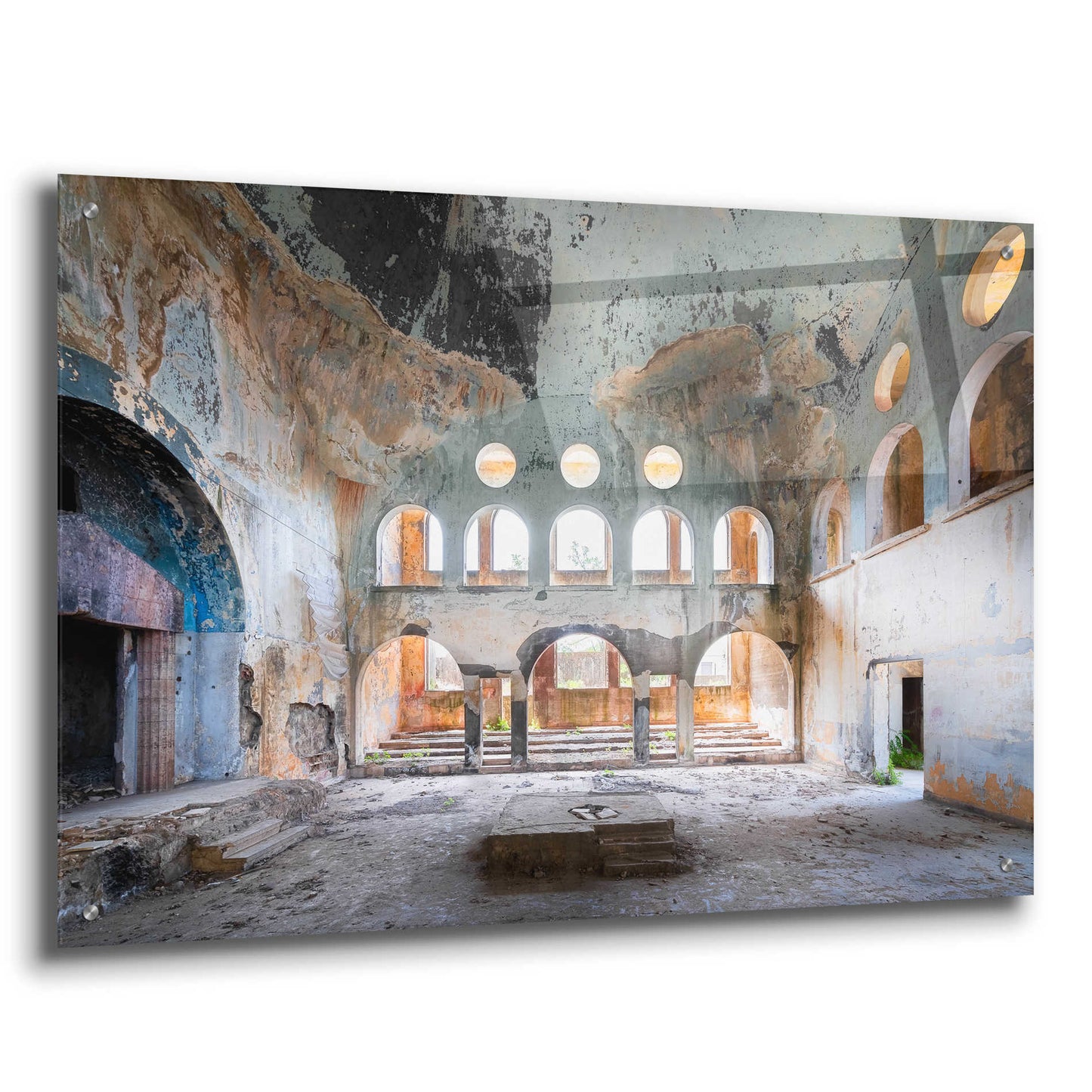 Epic Art 'Concrete Synagogue' by Roman Robroek Acrylic Glass Wall Art,36x24