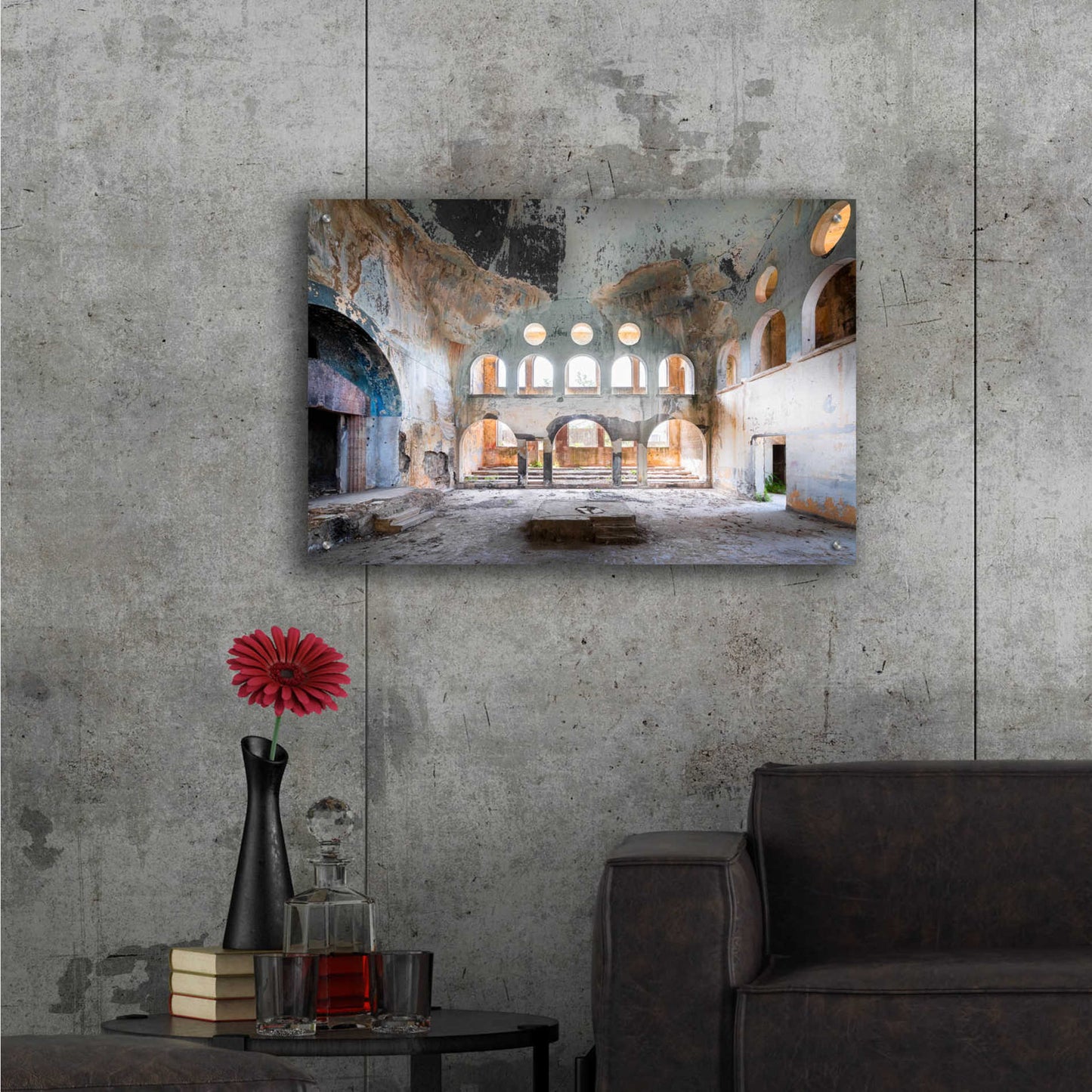 Epic Art 'Concrete Synagogue' by Roman Robroek Acrylic Glass Wall Art,36x24