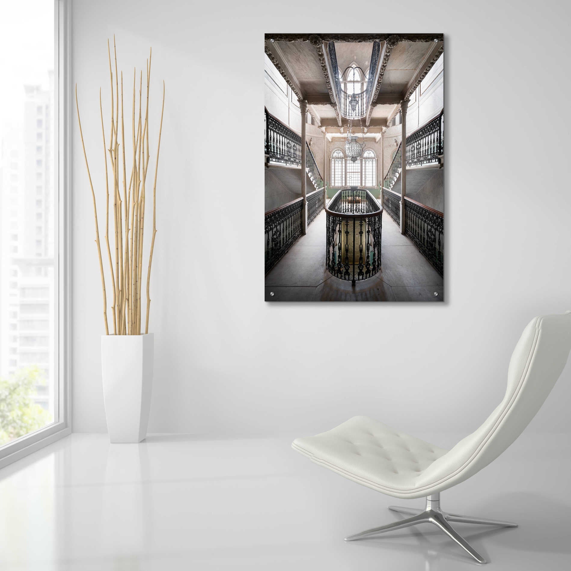 Epic Art 'Sursock Staircase' by Roman Robroek Acrylic Glass Wall Art,24x36