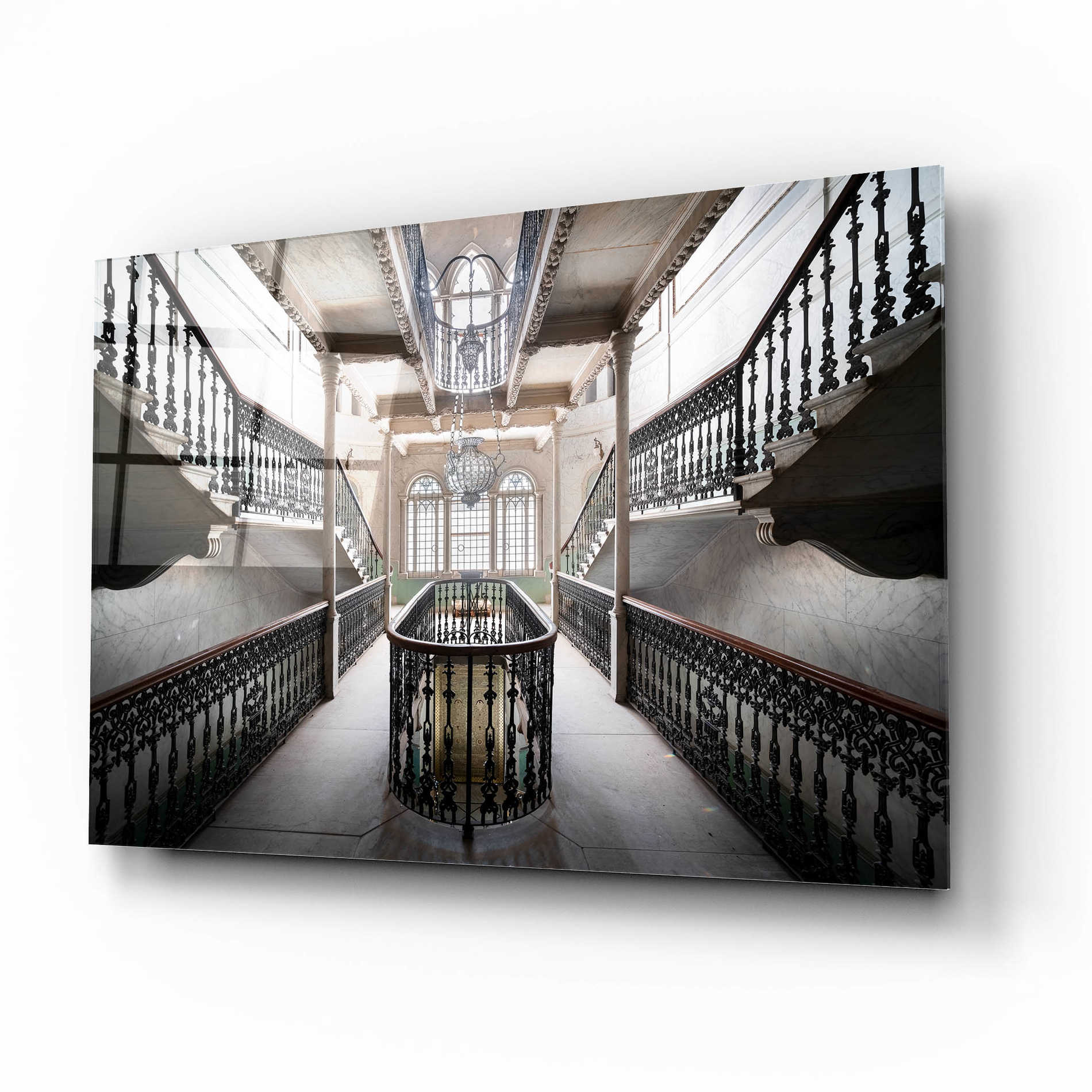 Epic Art 'Elegant Stairs' by Roman Robroek Acrylic Glass Wall Art,16x12