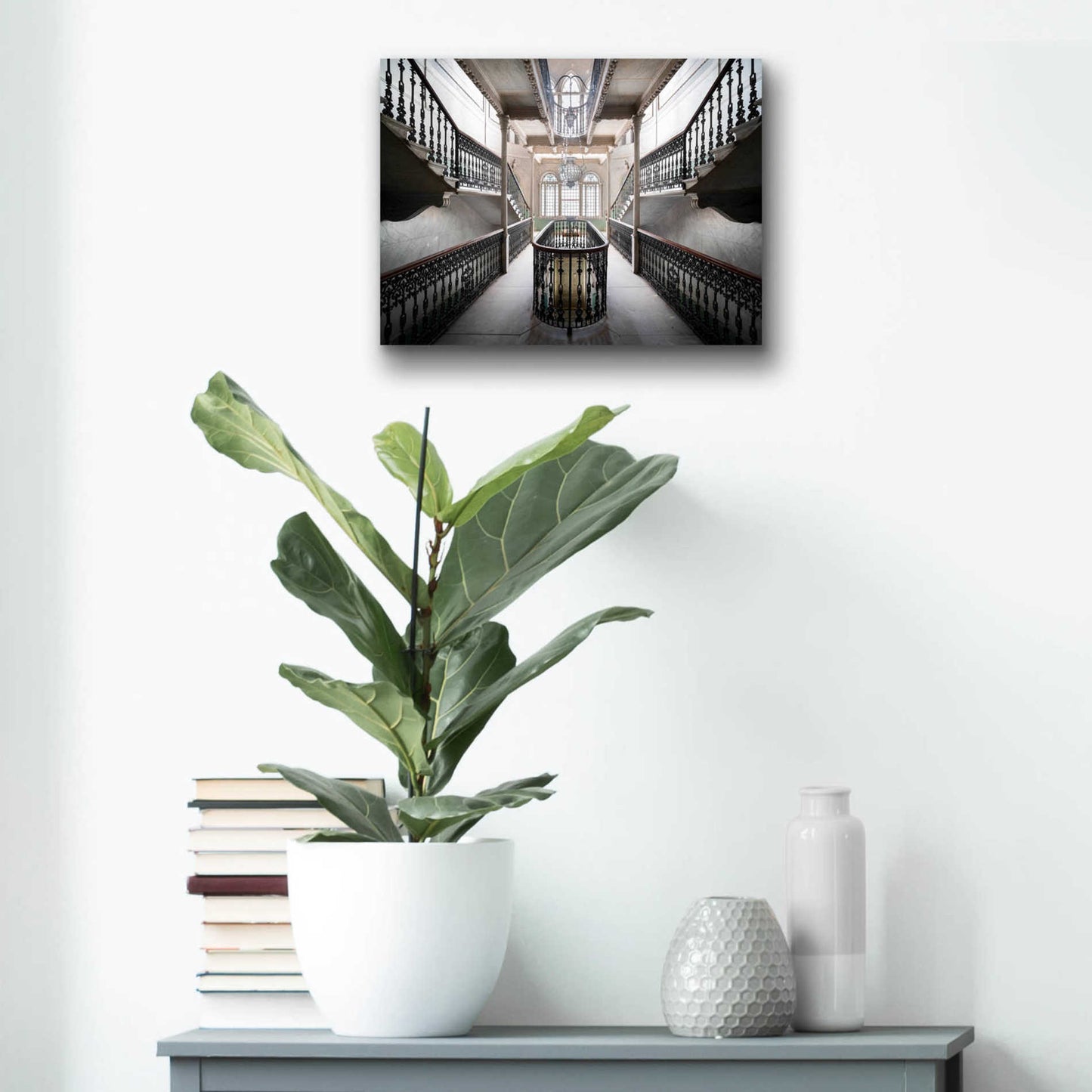 Epic Art 'Elegant Stairs' by Roman Robroek Acrylic Glass Wall Art,16x12