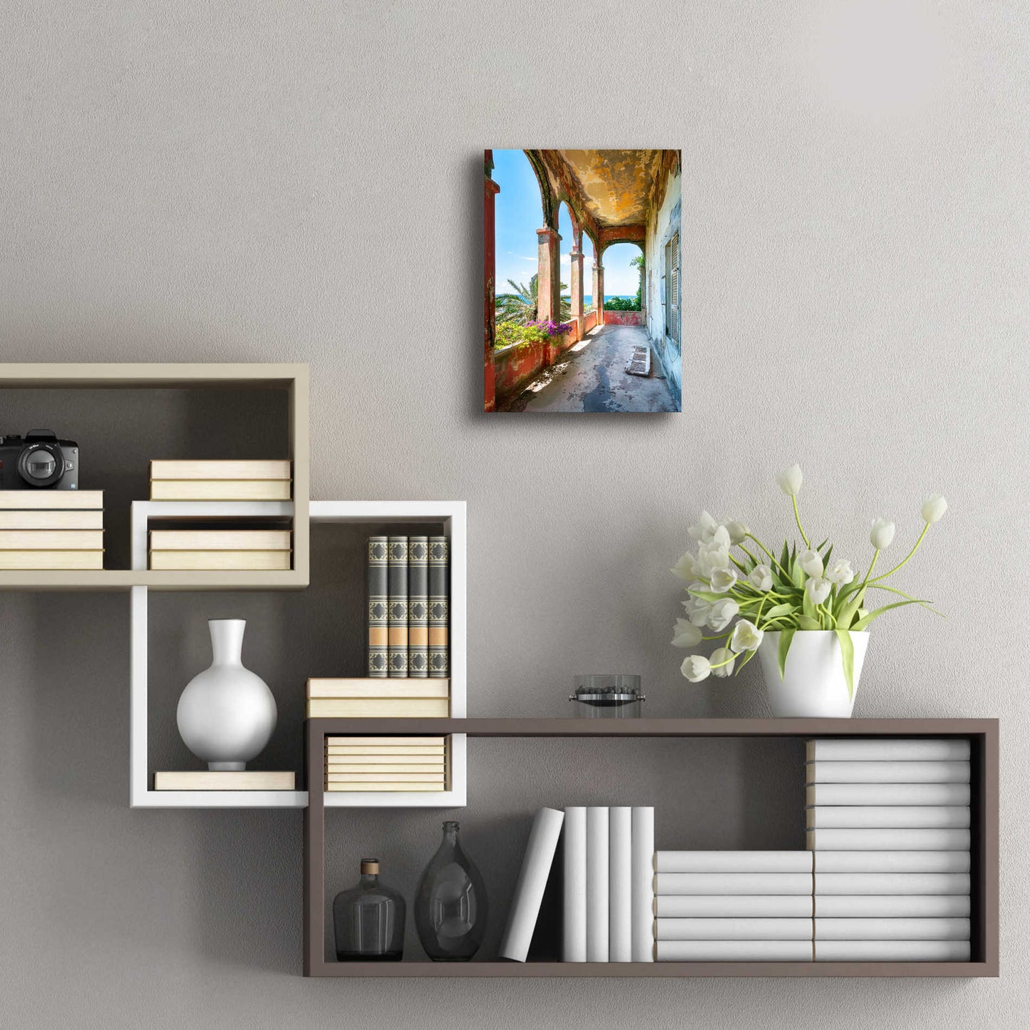 Epic Art 'Romantic Balcony' by Roman Robroek Acrylic Glass Wall Art,12x16