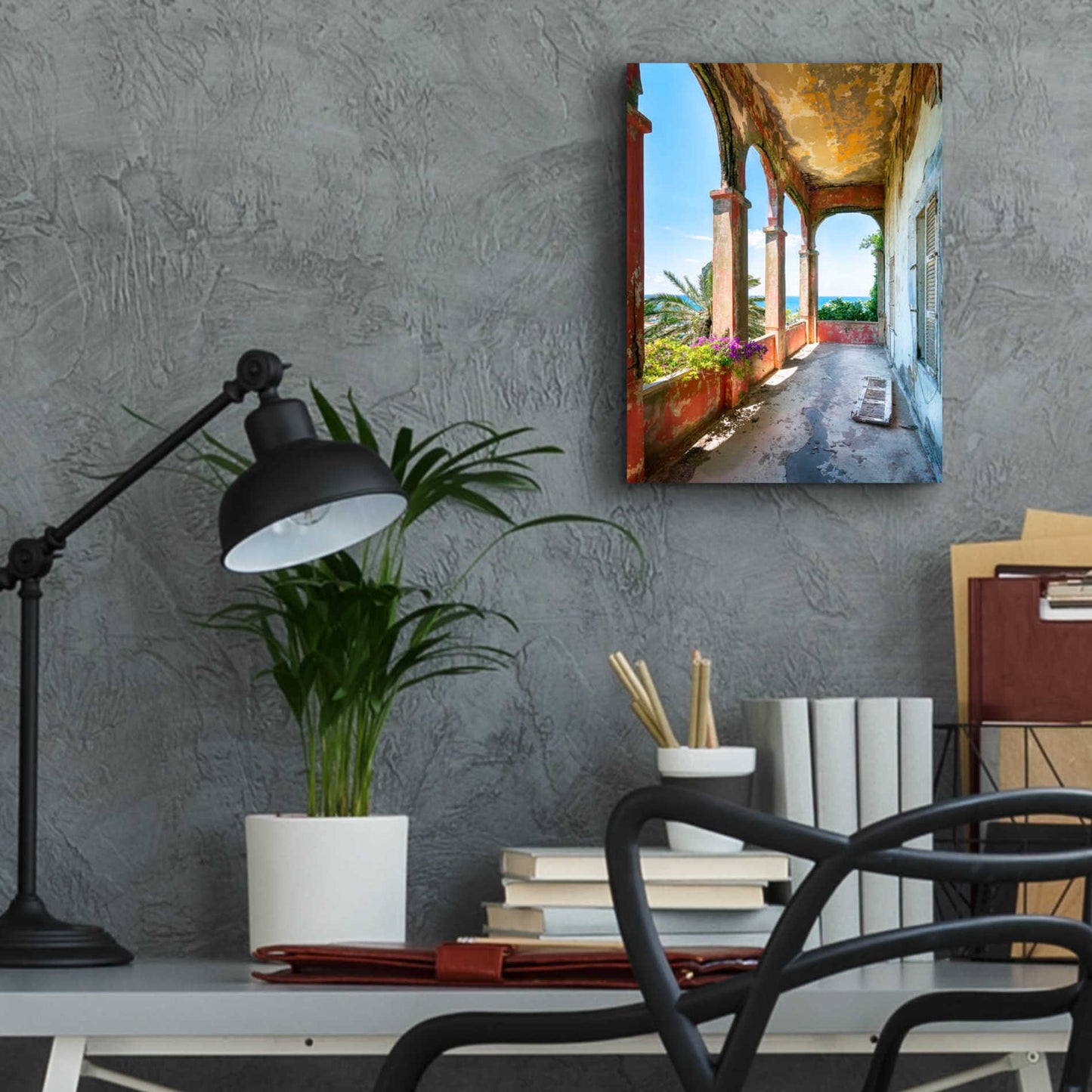 Epic Art 'Romantic Balcony' by Roman Robroek Acrylic Glass Wall Art,12x16