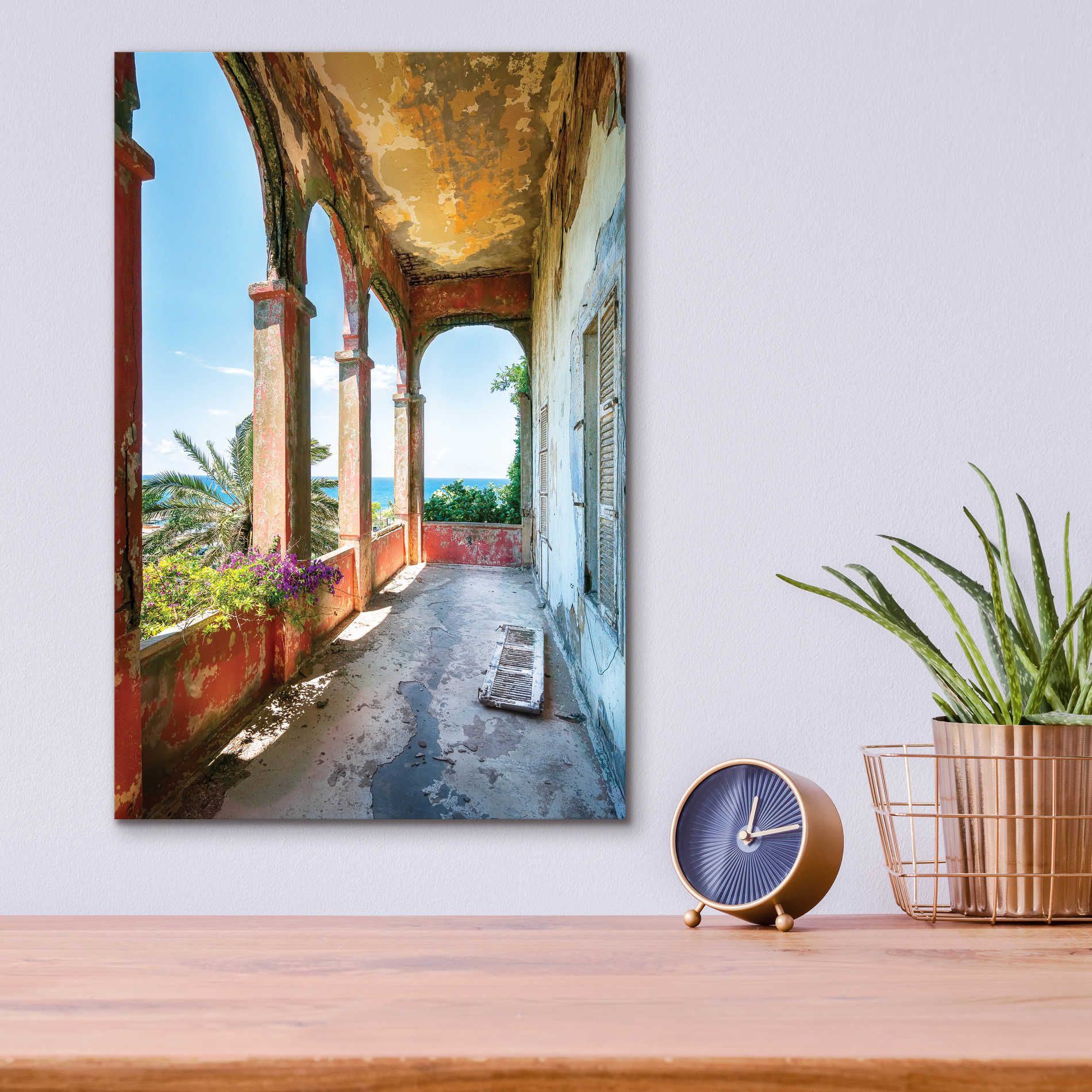 Epic Art 'Romantic Balcony' by Roman Robroek Acrylic Glass Wall Art,12x16