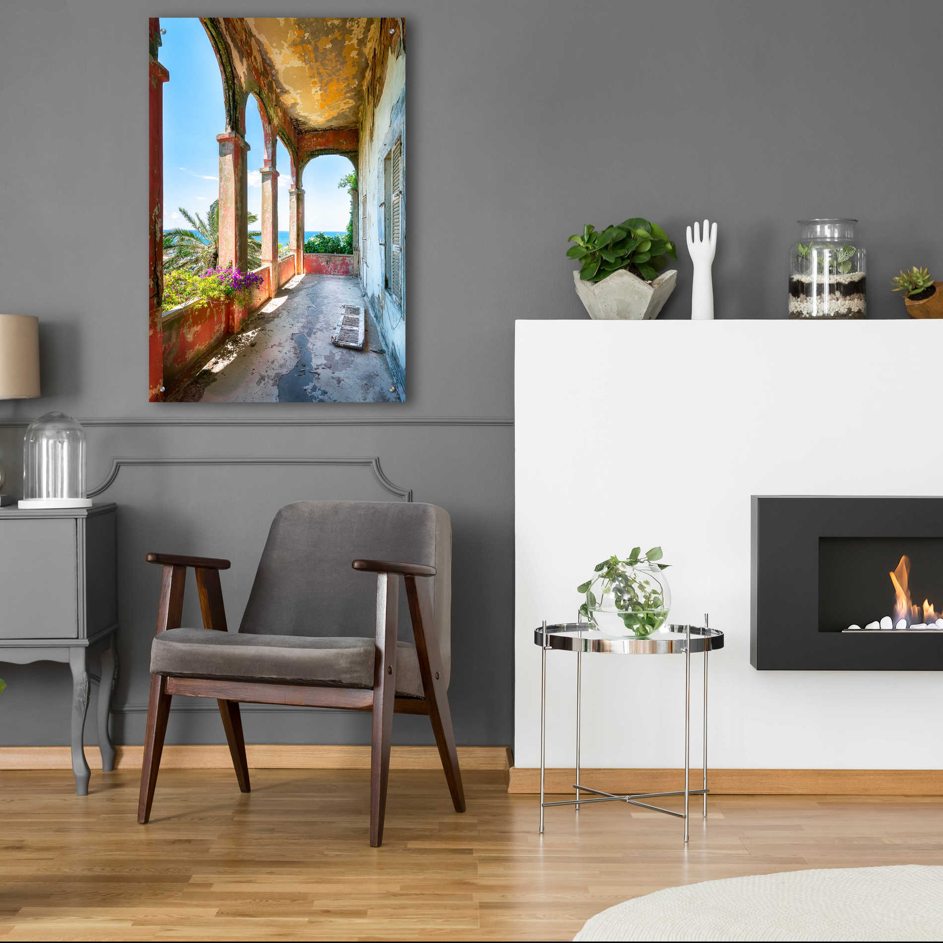 Epic Art 'Romantic Balcony' by Roman Robroek Acrylic Glass Wall Art,24x36